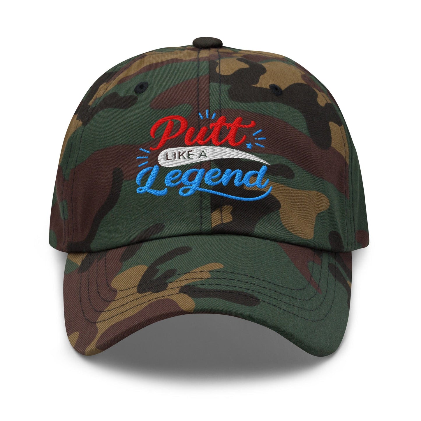 Putt Like A Legend Fun and Unique Embroidered Golf Cap - Funny Golf Tee by Swing Epic