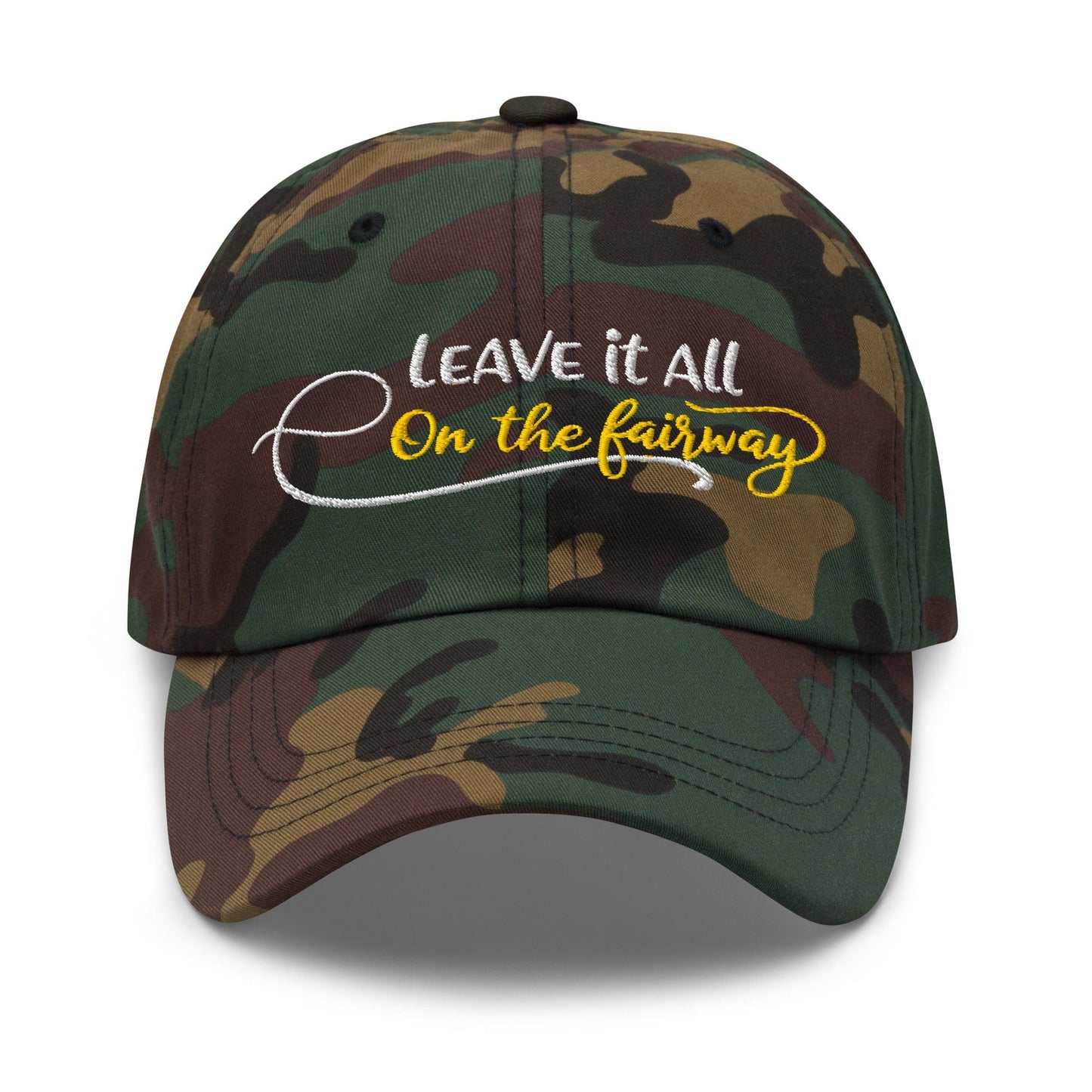 Leave it All on The Fairway Fun and Unique Embroidered Golf Cap - Funny Golf Tee by Swing Epic