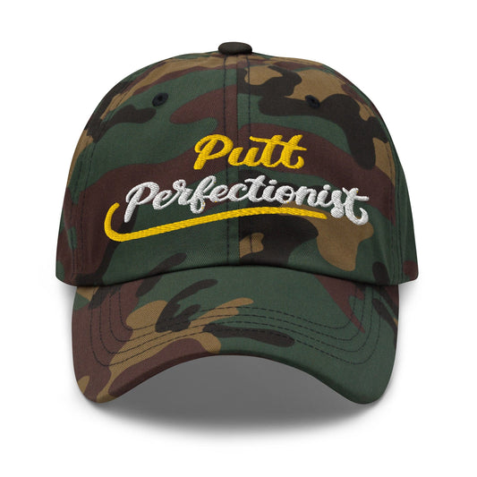 Putt Perfectionist Fun Embroidered Golf Cap - Funny Golf Tee by Swing Epic