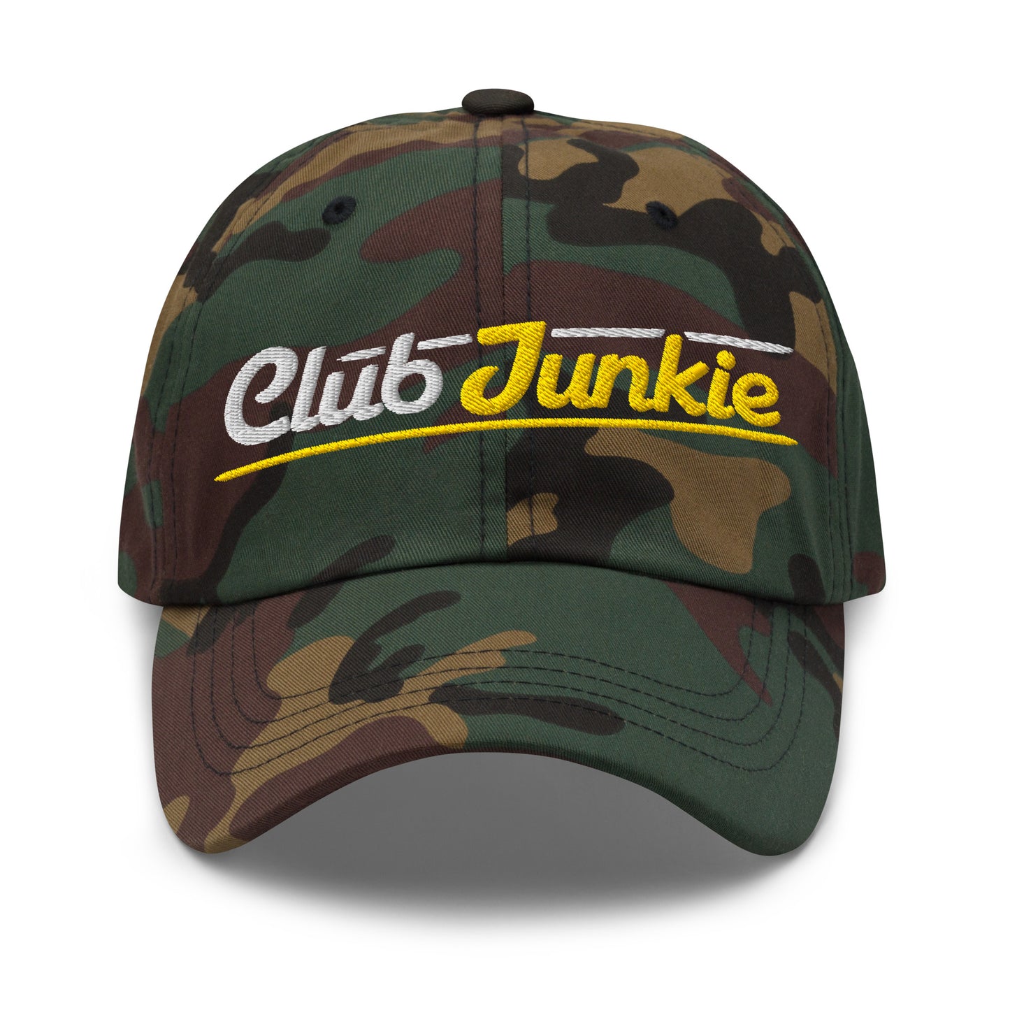 Club Junkie Embroidered Golf Cap - Funny Golf Tee by Swing Epic