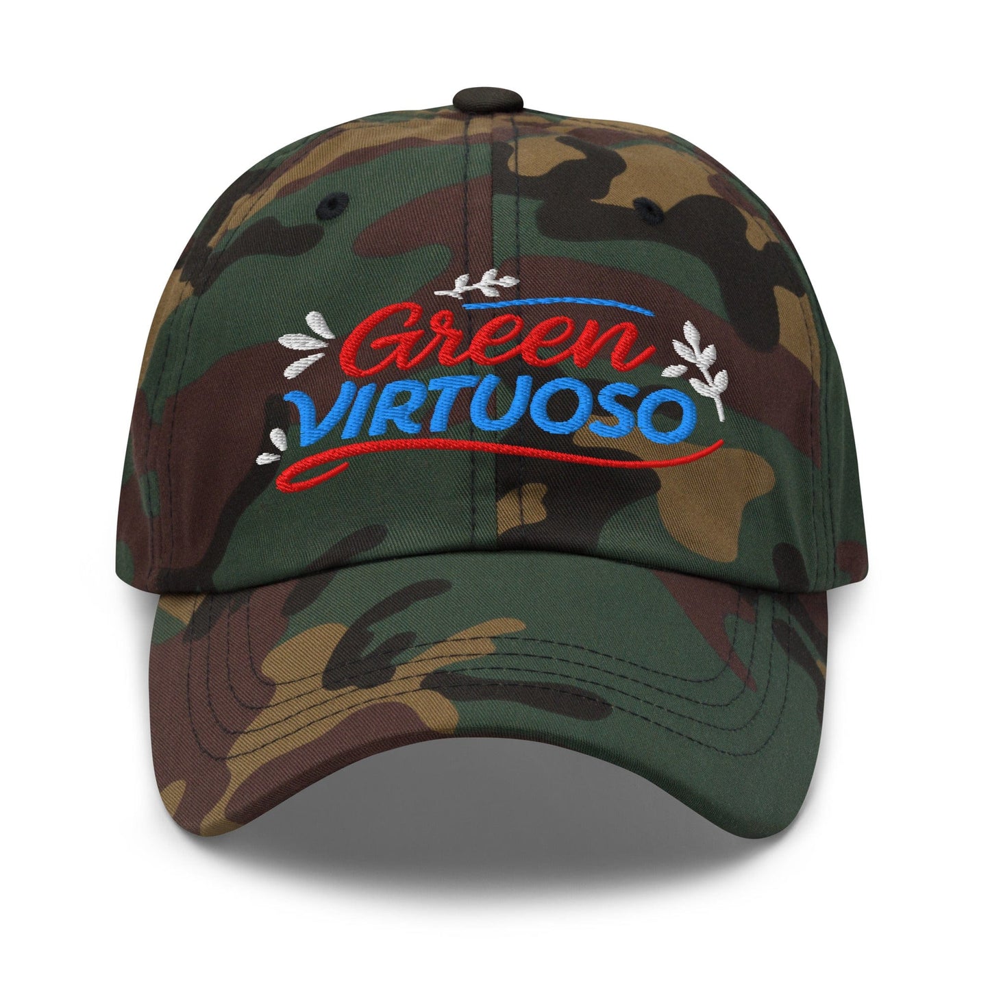 Green Virtuoso Masterpiece Design Embroidered Golf Cap - Funny Golf Tee by Swing Epic