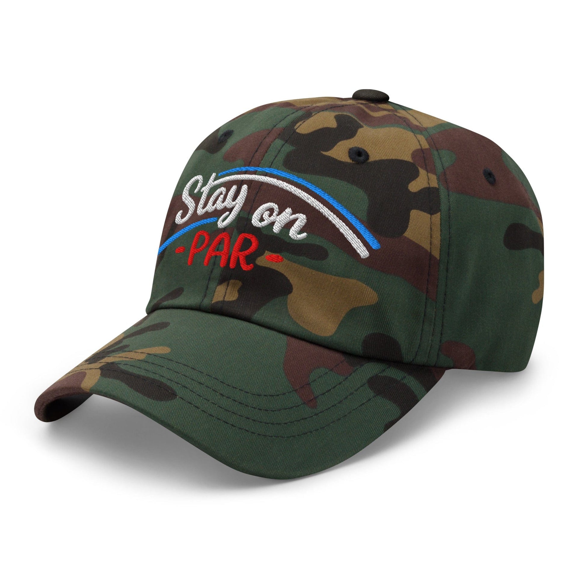 Stay on Par Embroidered Golf Cap - Funny Golf Tee by Swing Epic