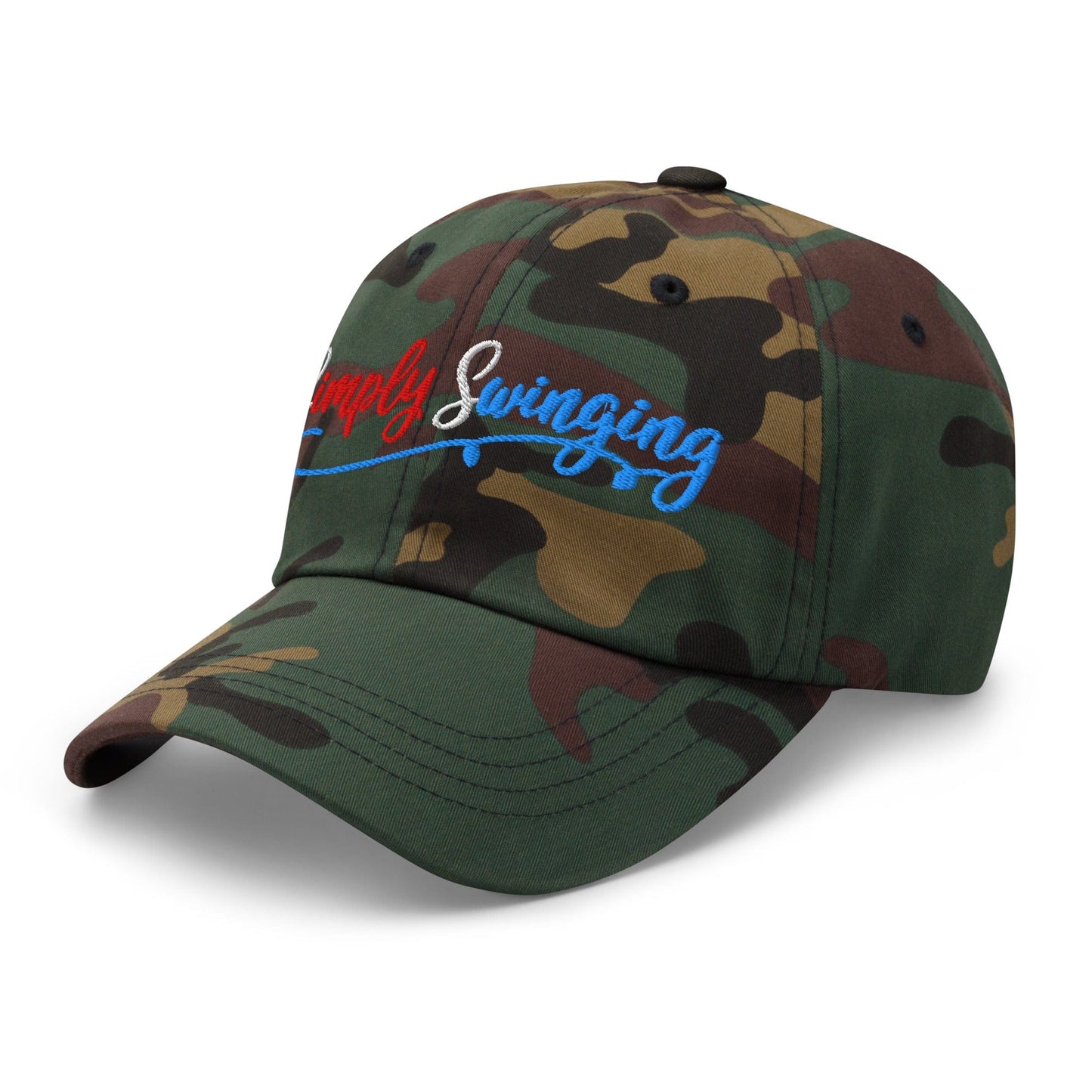 Simply Swinging Quirky Fun Embroidered Golf Cap - Funny Golf Tee by Swing Epic