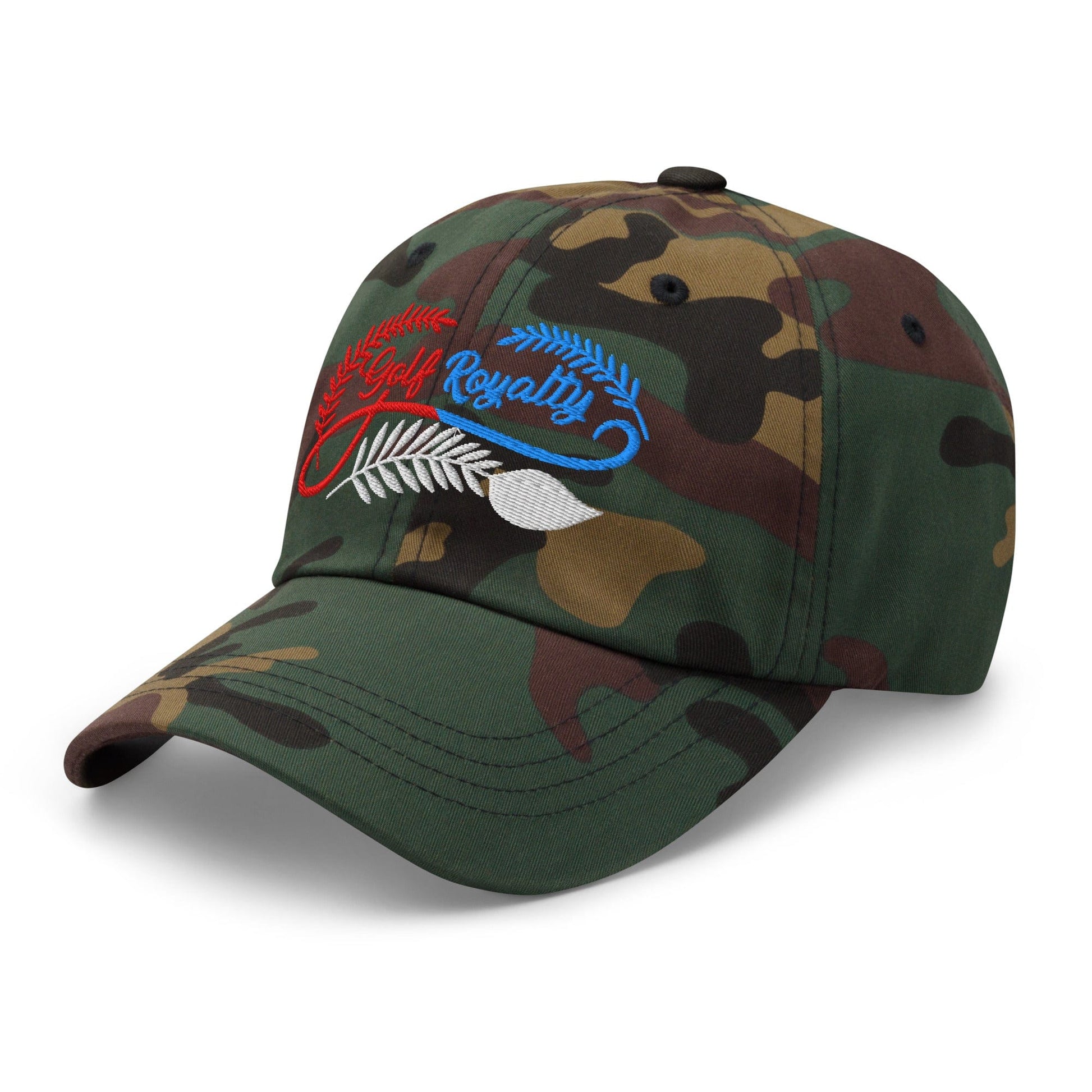 Golf Royalty Fun Design Embroidered Golf Cap - Funny Golf Tee by Swing Epic