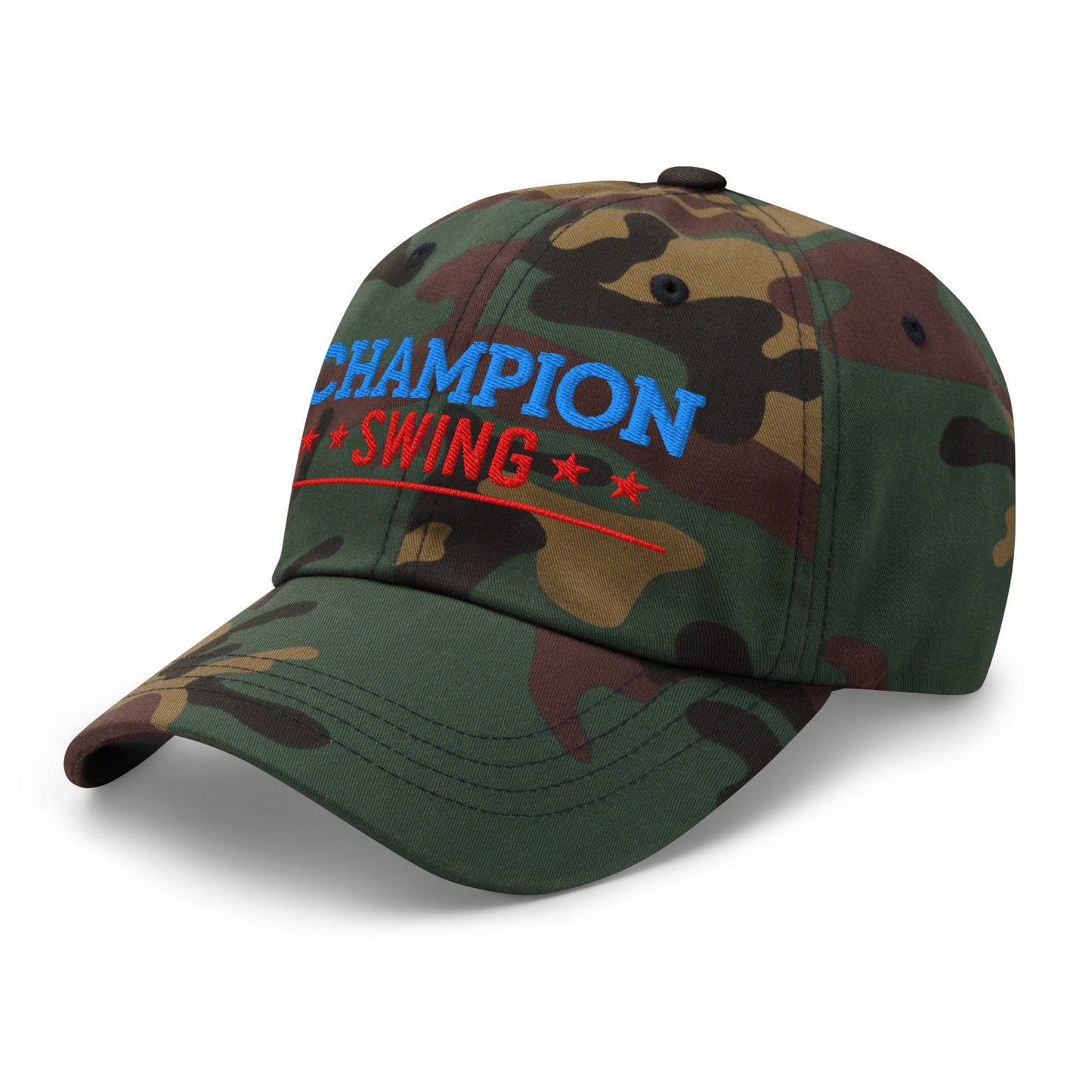 Champion Swing Star-Studded Fun Embroidered Golf Cap - Funny Golf Tee by Swing Epic