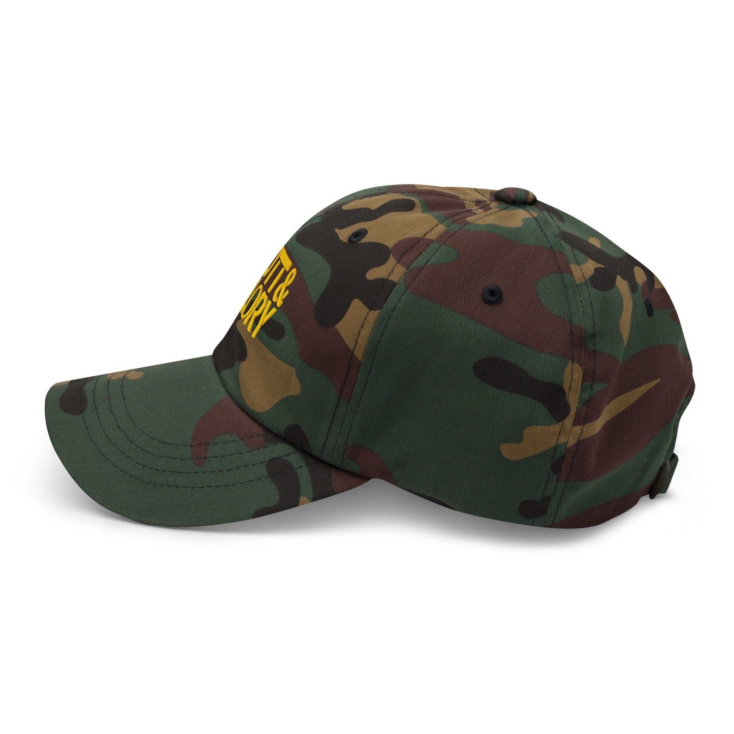 Putt and Glory Embroidered Golf Cap - Funny Golf Tee by Swing Epic