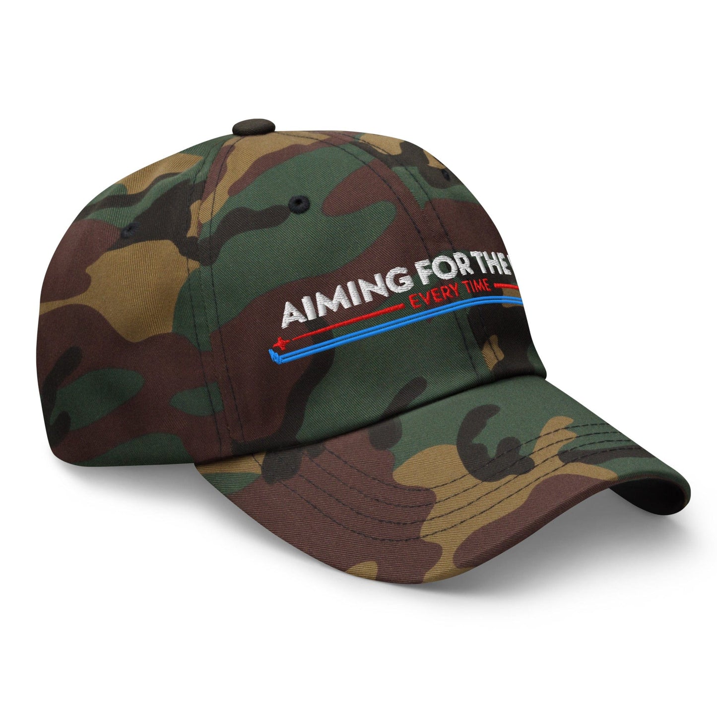 Aiming for the Pin Every Time Engaging Embroidered Golf Cap - Funny Golf Tee by Swing Epic