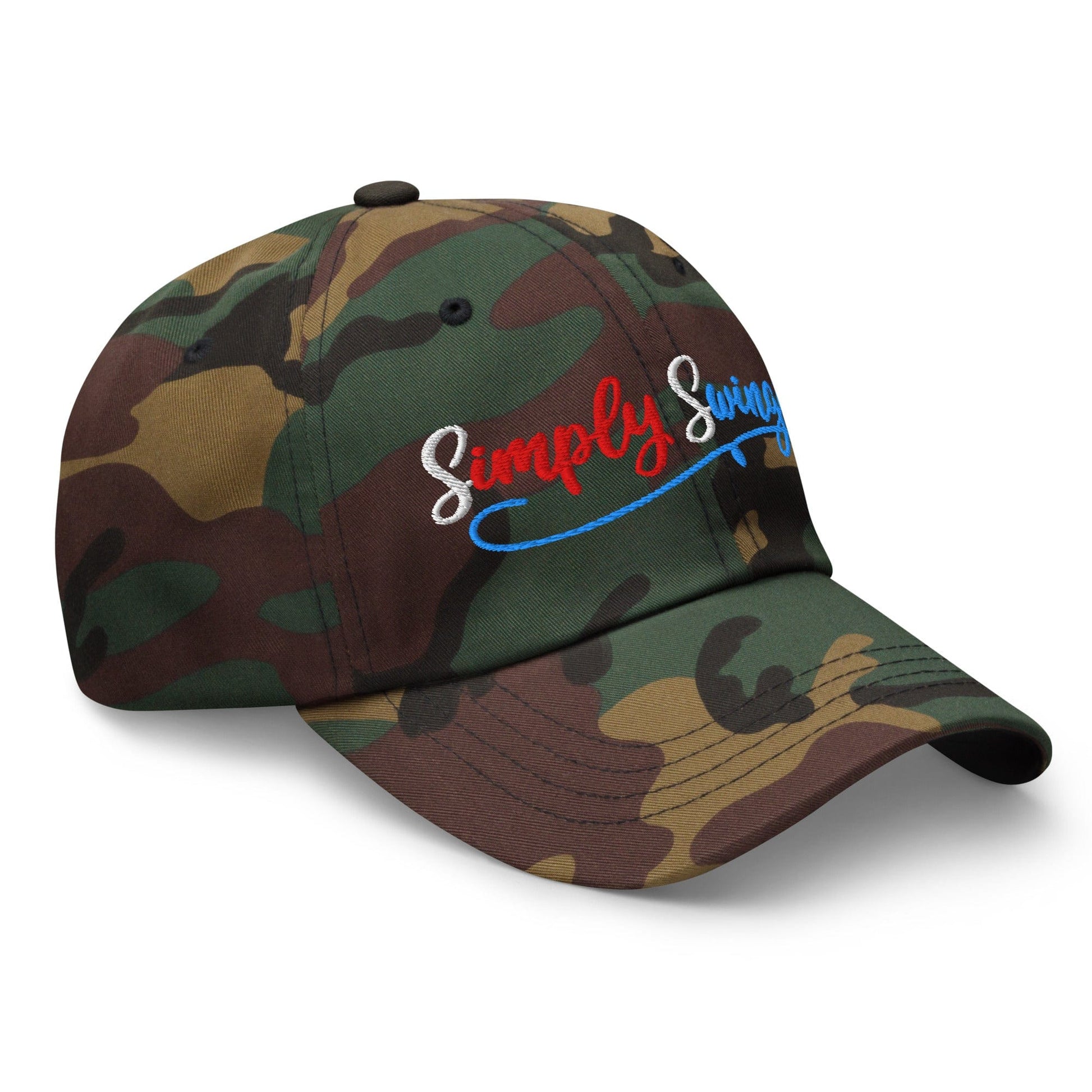 Simply Swinging Quirky Fun Embroidered Golf Cap - Funny Golf Tee by Swing Epic