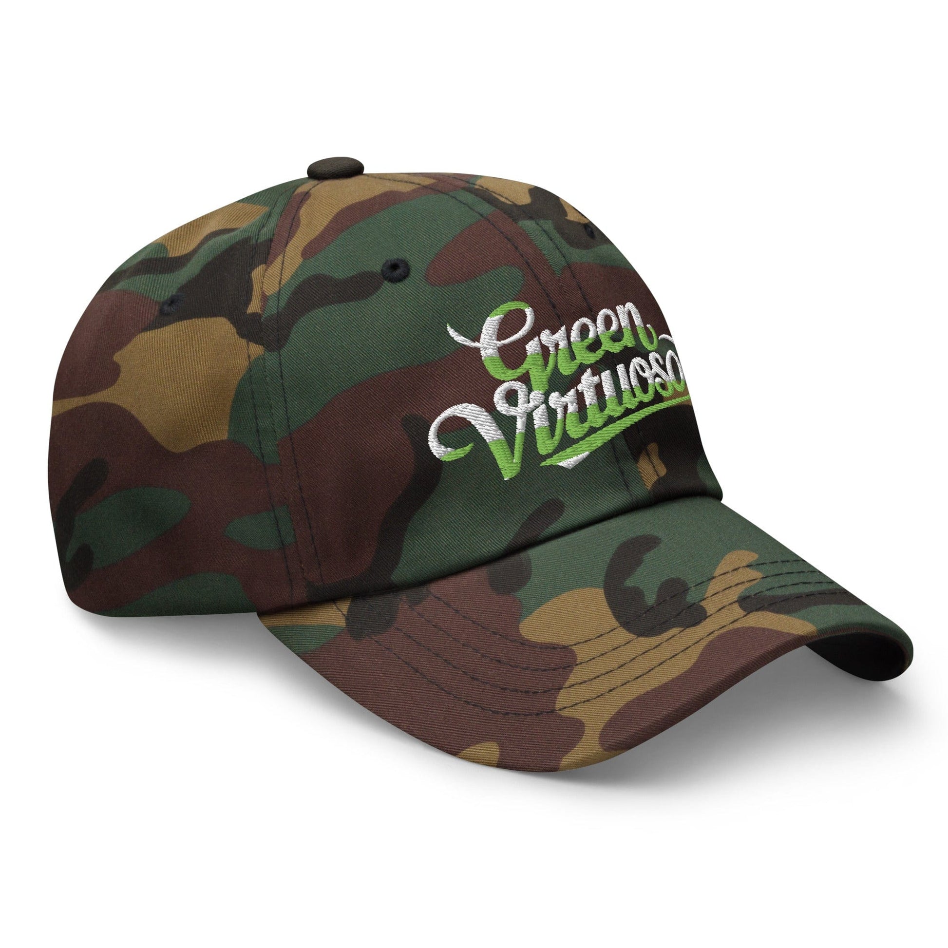 Green Virtuoso Embroidered Golf Cap - Funny Golf Tee by Swing Epic