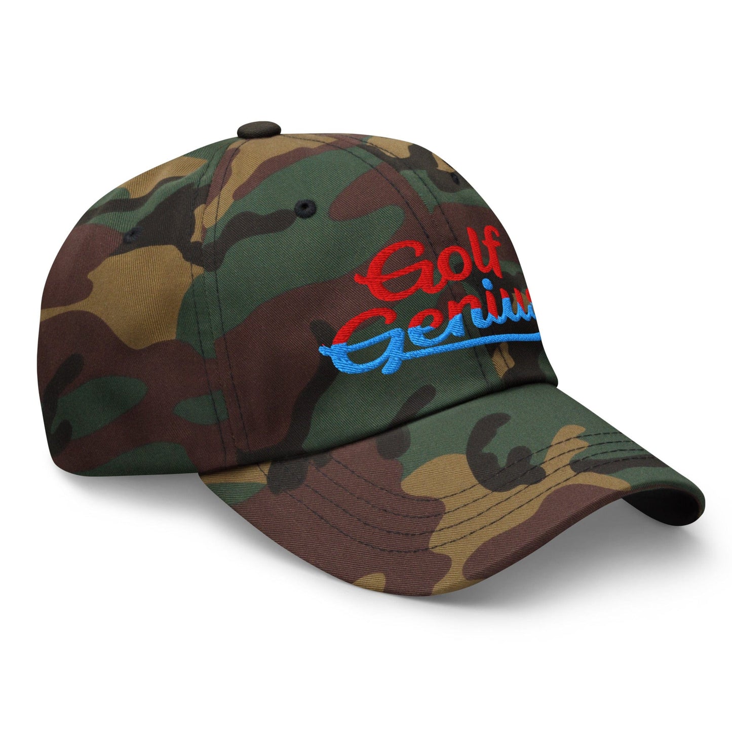 Golf Genius Quirky Fun Spirit Embroidered Golf Cap - Funny Golf Tee by Swing Epic