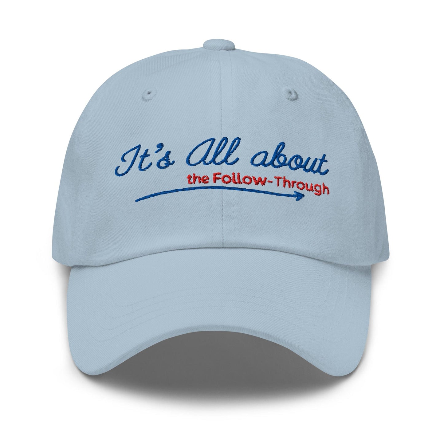 It's All About the Follow-Through Embroidered Golf Cap - Funny Golf Tee by Swing Epic