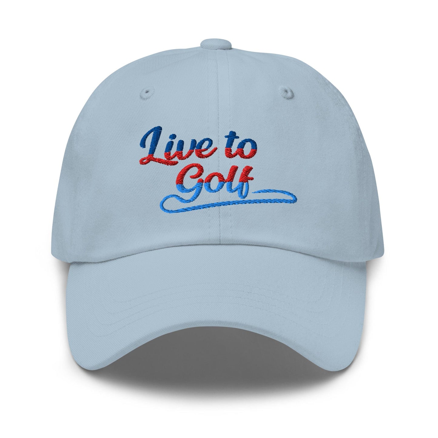Live to Golf Fun Embroidered Golf Cap - Funny Golf Tee by Swing Epic