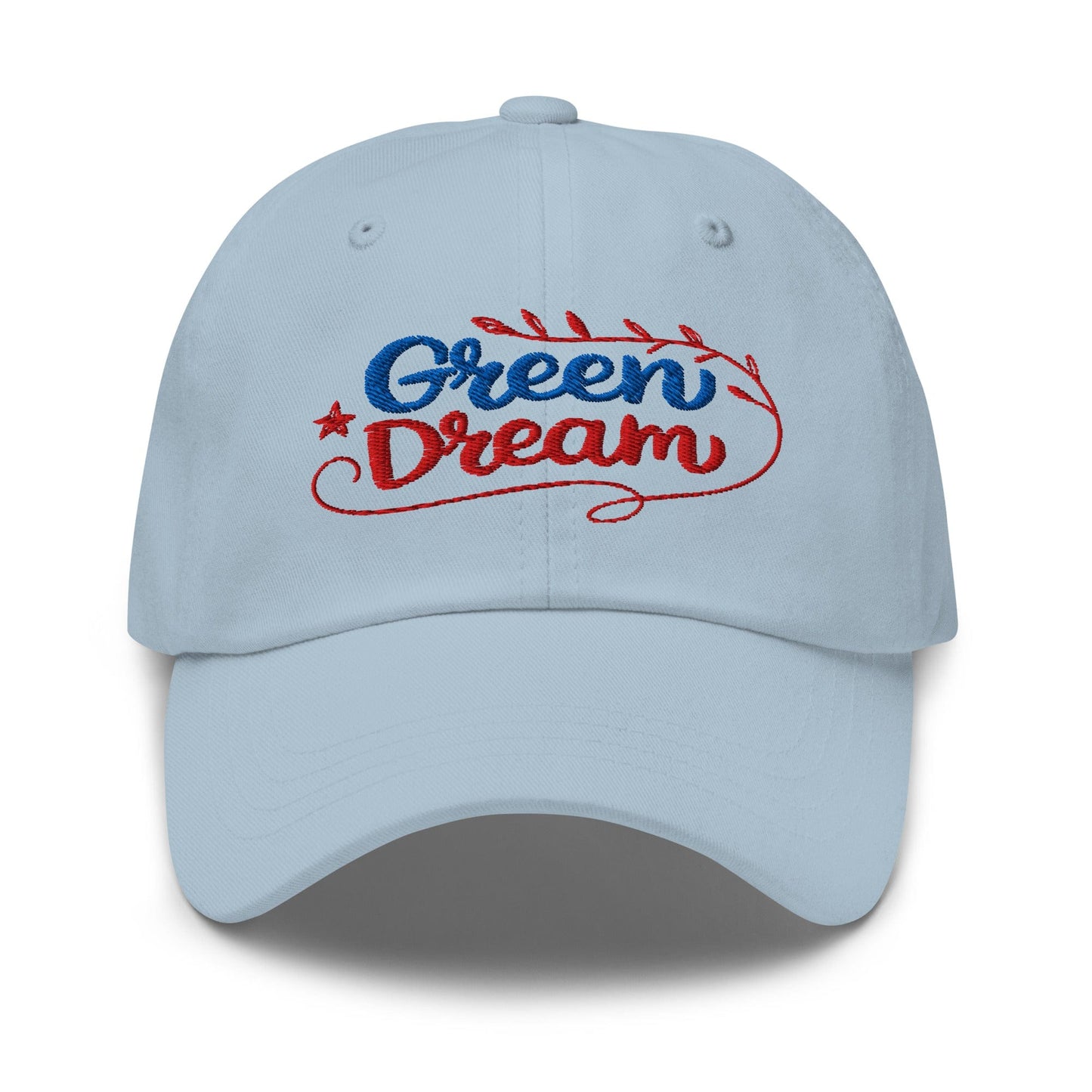 Green Dream Stars and Leaves Fun Embroidered Golf Cap - Funny Golf Tee by Swing Epic