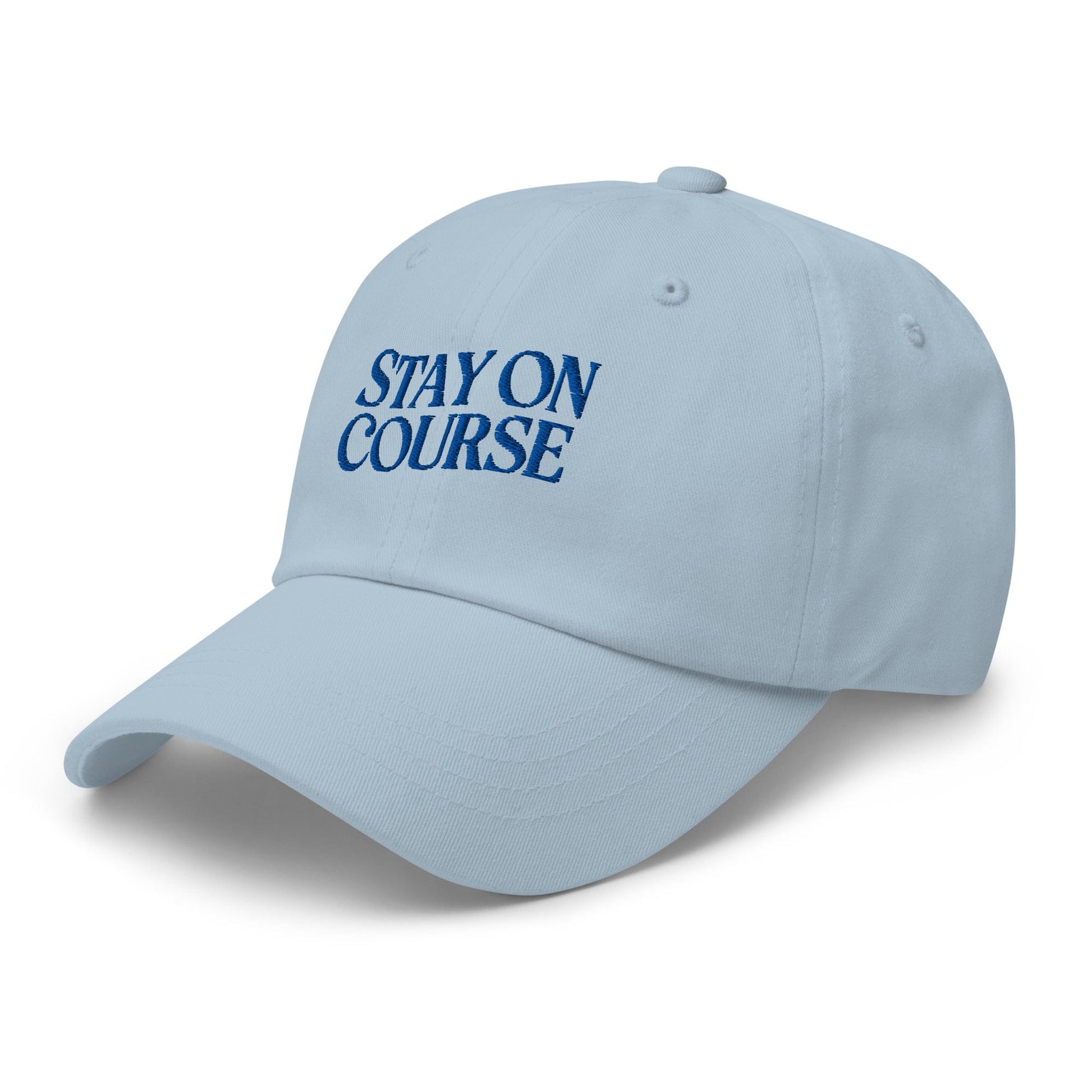 Stay On Course Quirky Fun Embroidered Golf Cap - Funny Golf Tee by Swing Epic