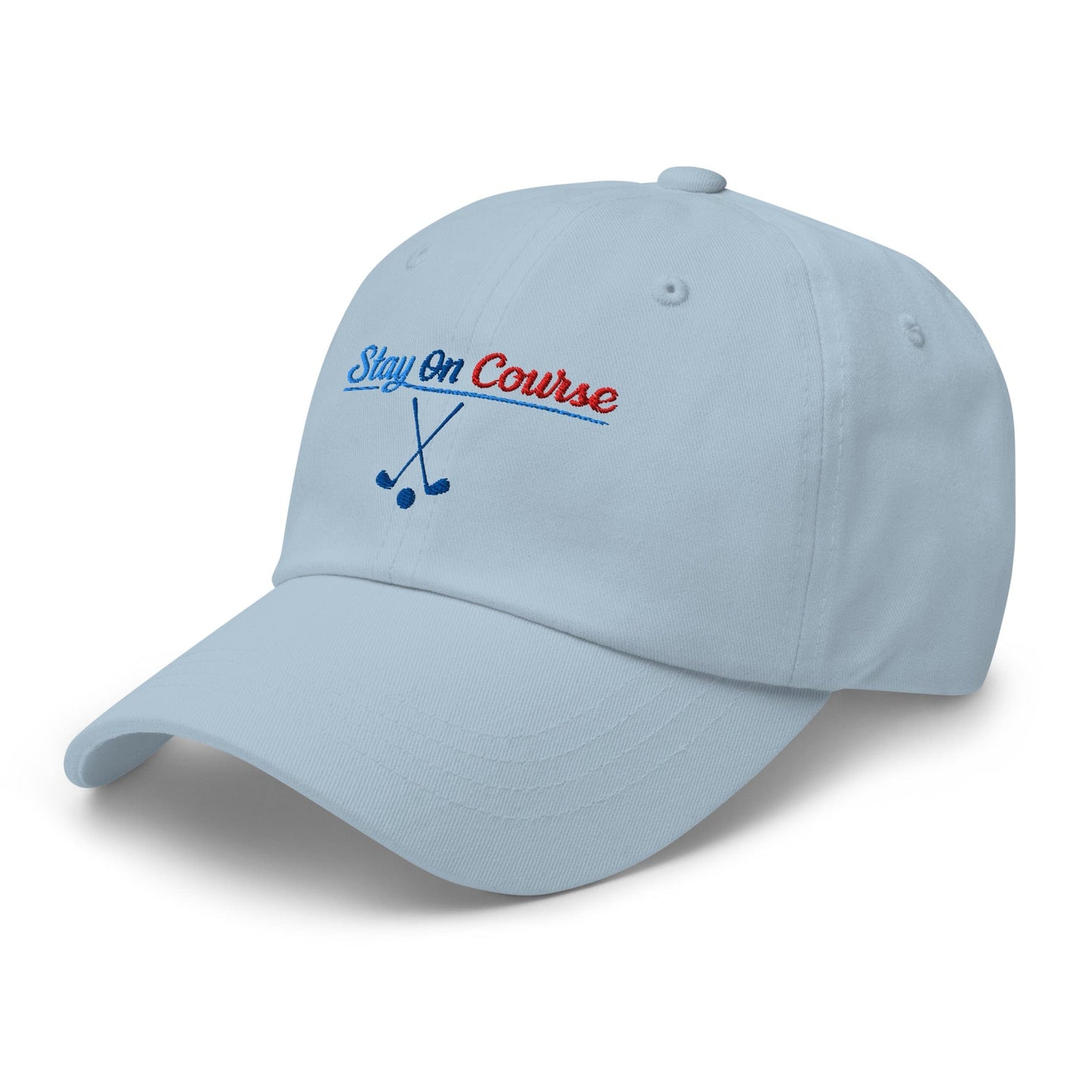 Stay On Course Engaging Quirky Embroidered Golf Cap - Funny Golf Tee by Swing Epic
