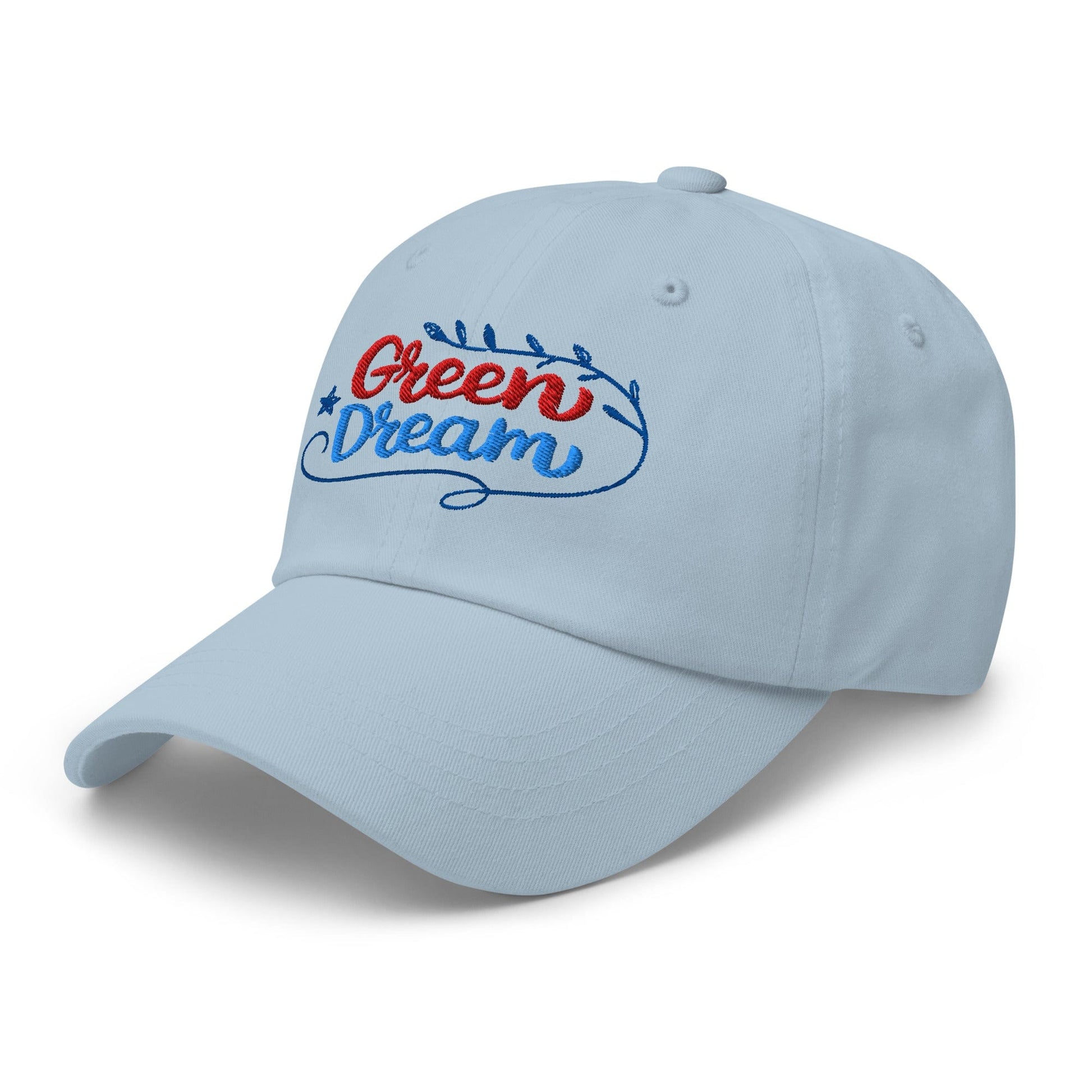 Green Dream Stars and Leaves Fun Embroidered Golf Cap - Funny Golf Tee by Swing Epic