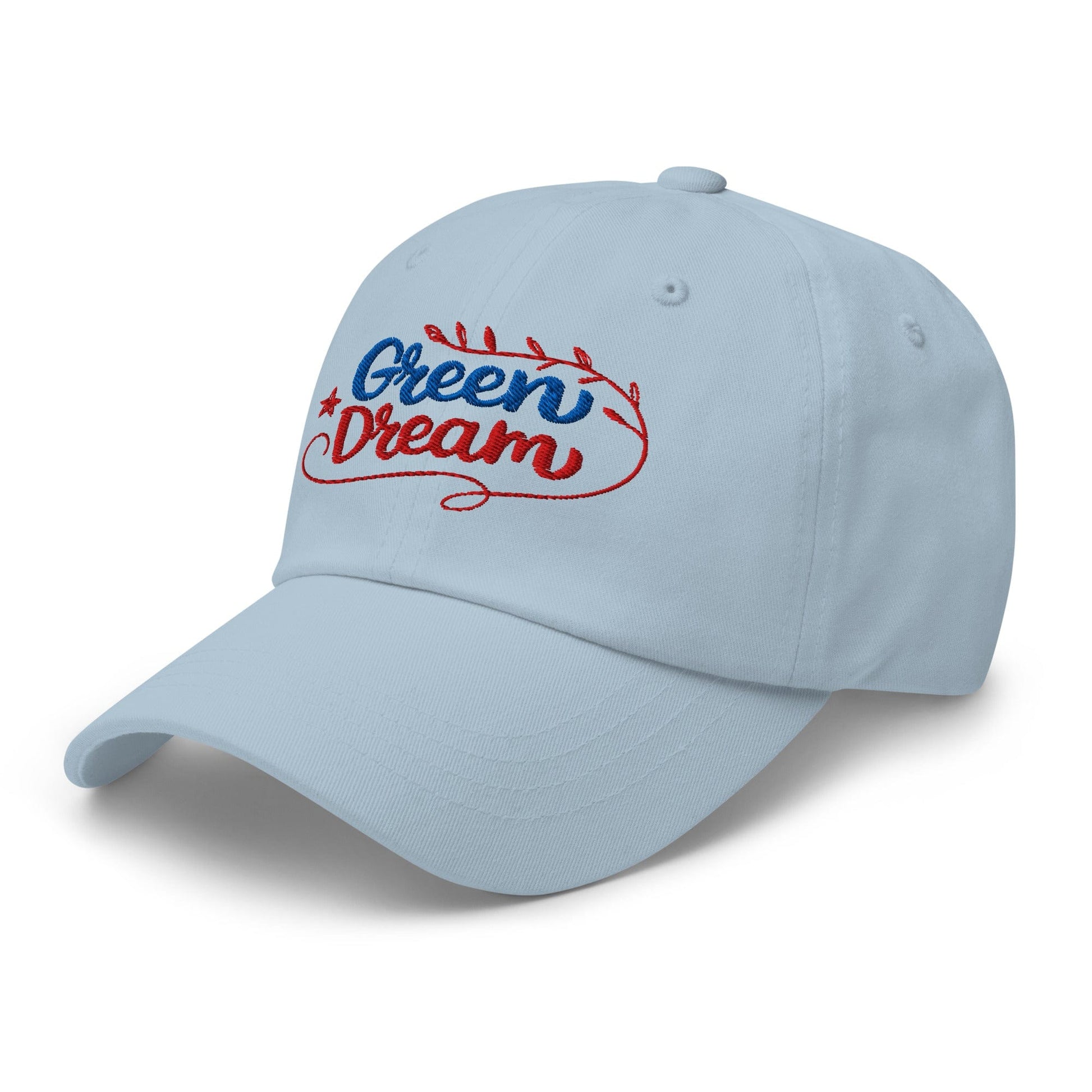 Green Dream Stars and Leaves Fun Embroidered Golf Cap - Funny Golf Tee by Swing Epic