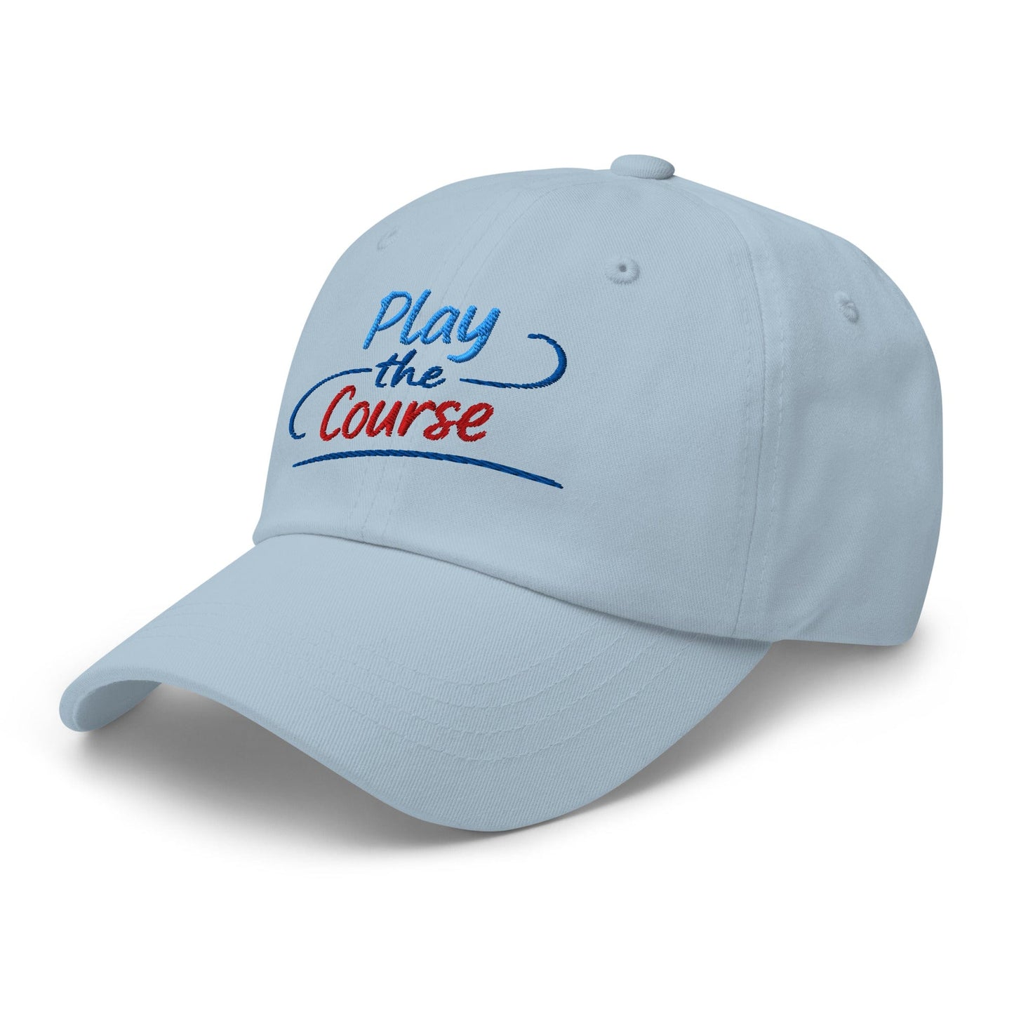 Play the Course Fun Spirit Embroidered Golf Cap - Funny Golf Tee by Swing Epic