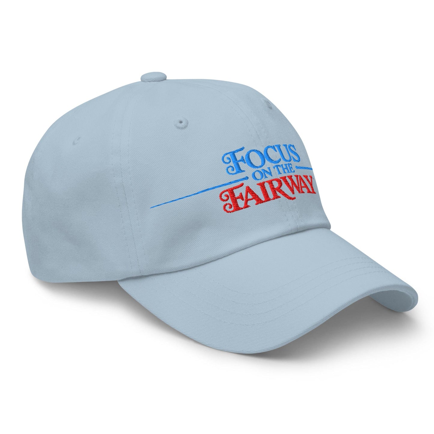 Focus on the Fairway Embroidered Golf Cap - Funny Golf Tee by Swing Epic
