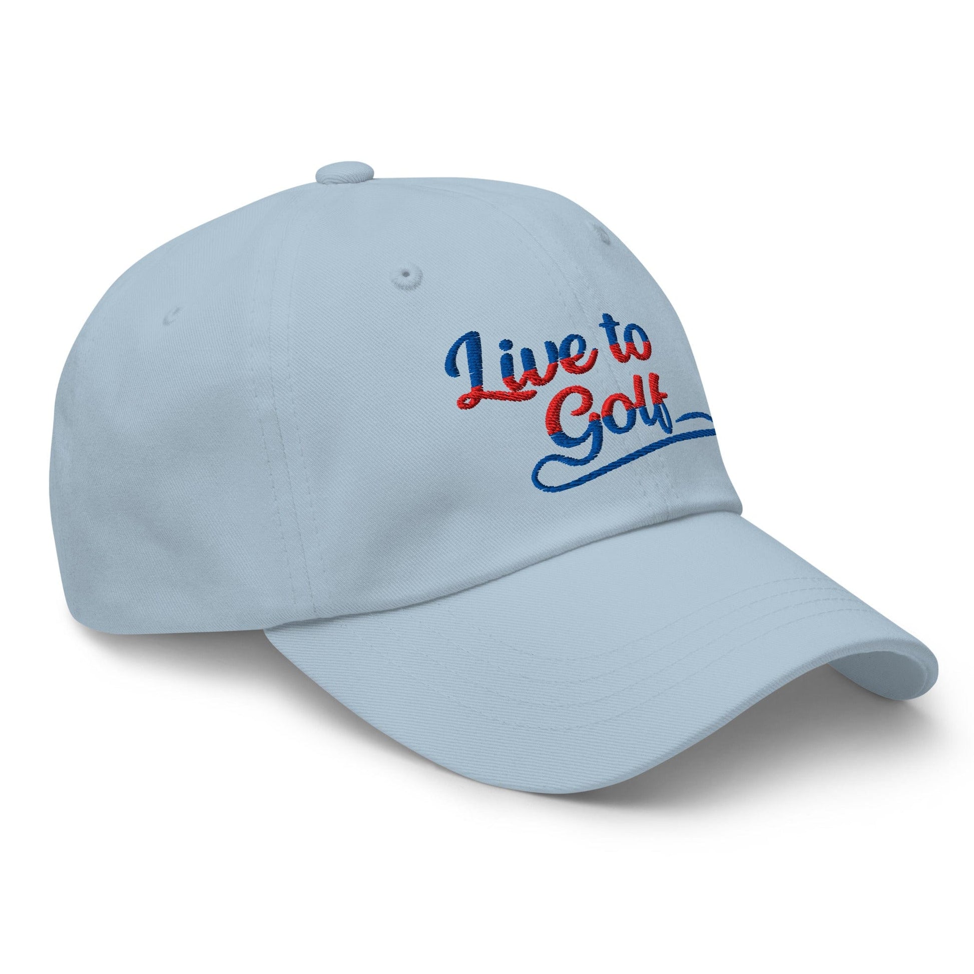 Live to Golf Fun Embroidered Golf Cap - Funny Golf Tee by Swing Epic