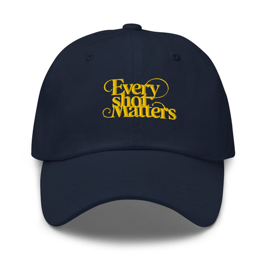 Every Shot Matters Fun Quirky Spirit Embroidered Golf Cap - Funny Golf Tee by Swing Epic