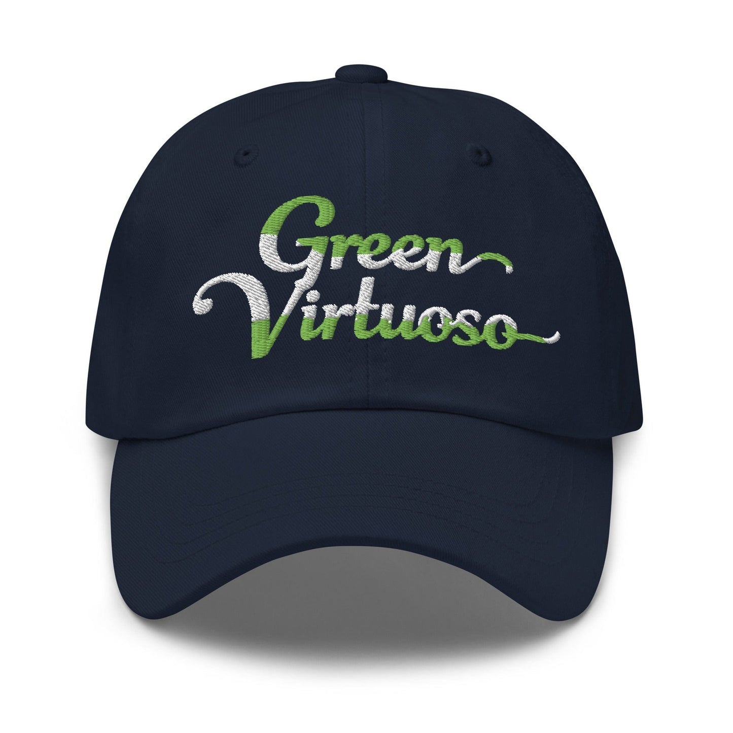 Green Virtuoso Engaging Fun Spirit Embroidered Golf Cap - Funny Golf Tee by Swing Epic
