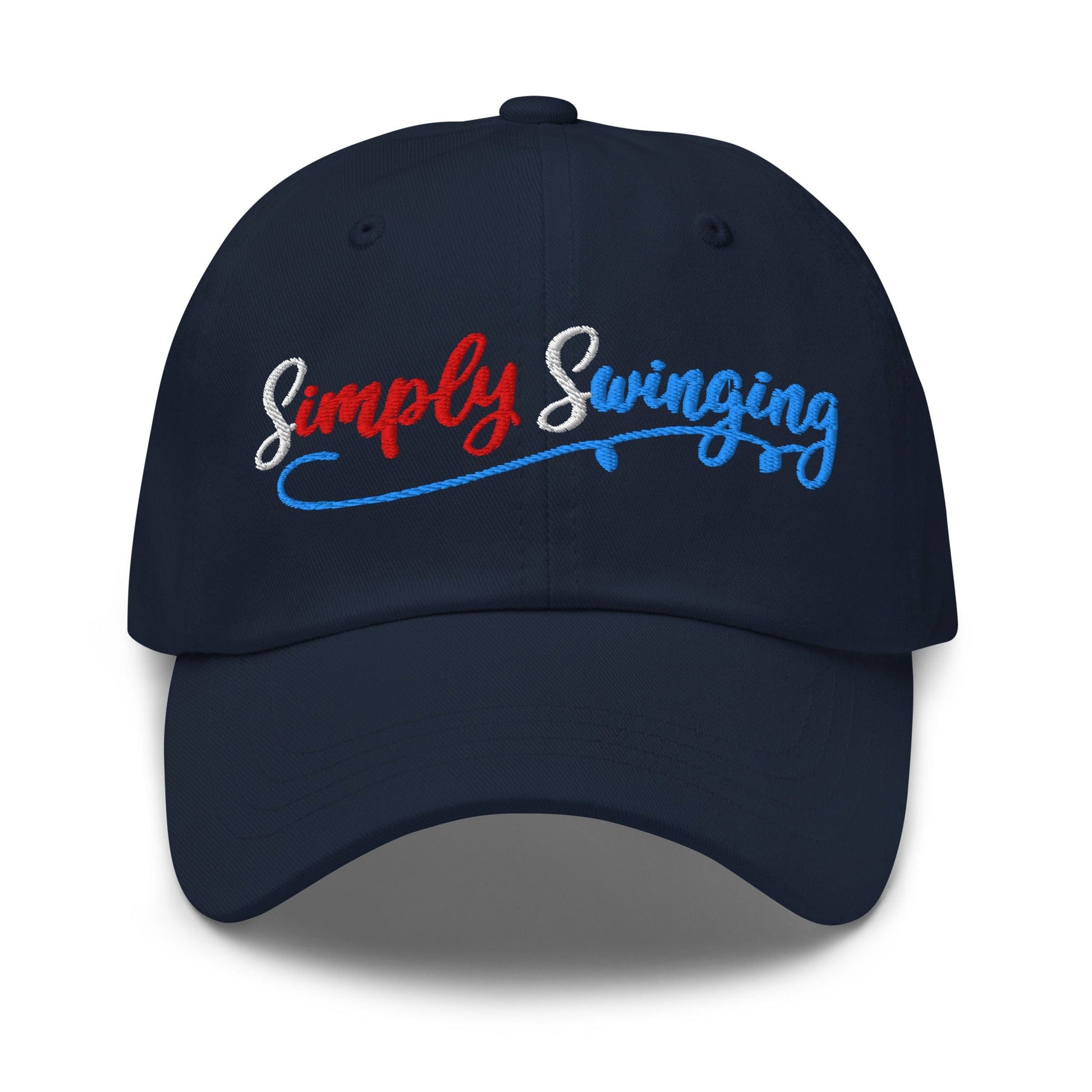 Simply Swinging Quirky Fun Embroidered Golf Cap - Funny Golf Tee by Swing Epic