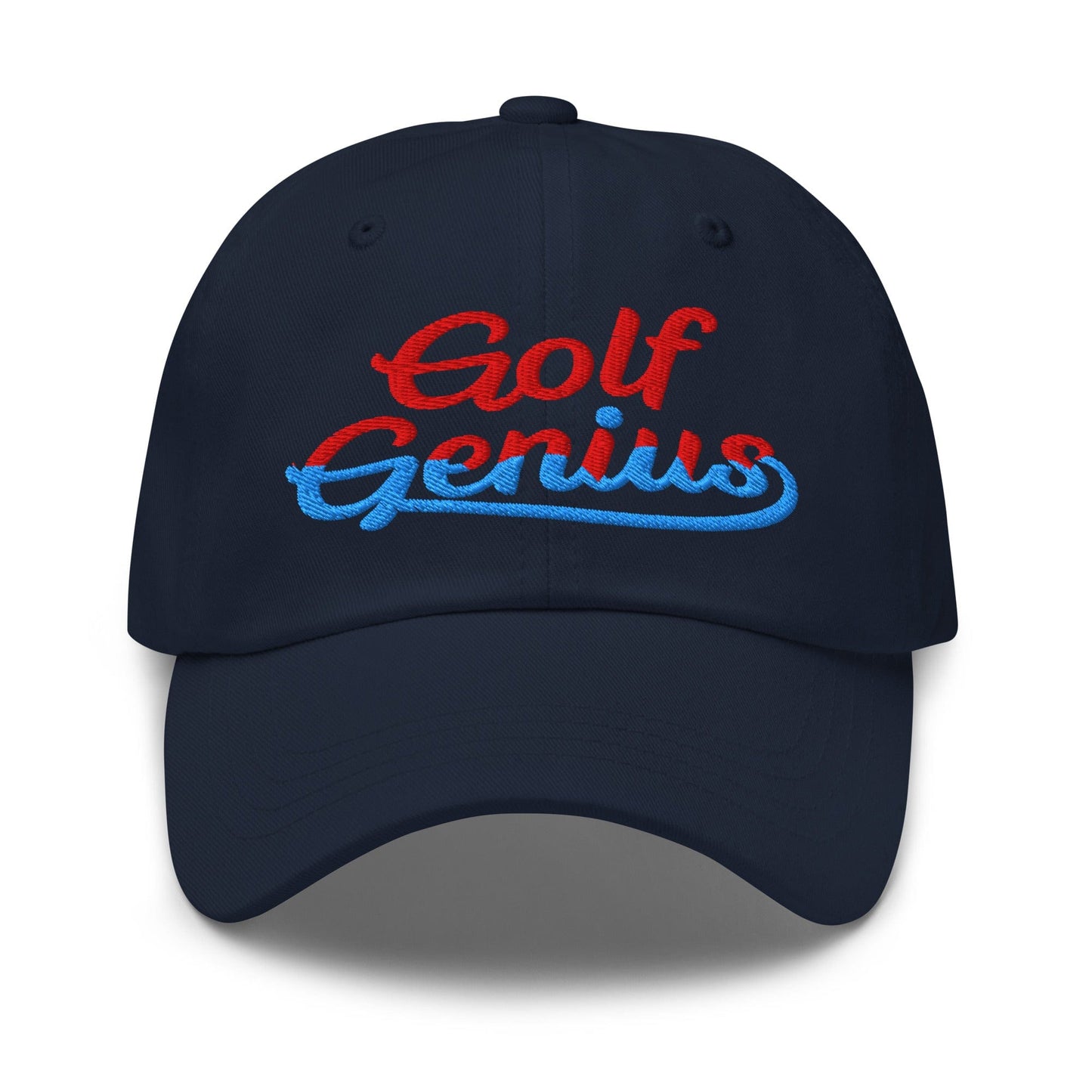 Golf Genius Quirky Fun Spirit Embroidered Golf Cap - Funny Golf Tee by Swing Epic