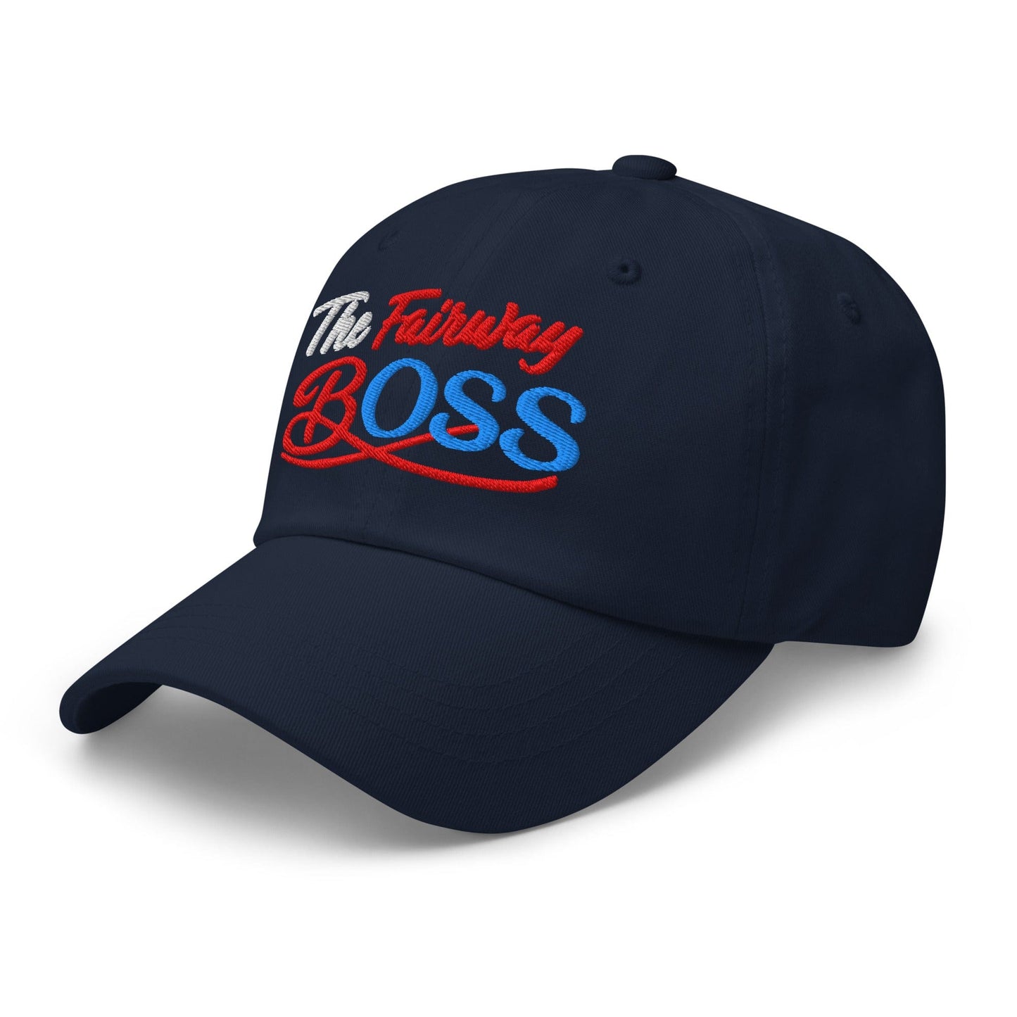 The Fairway Boss Sparkling Glitter Print Embroidered Golf Cap - Funny Golf Tee by Swing Epic