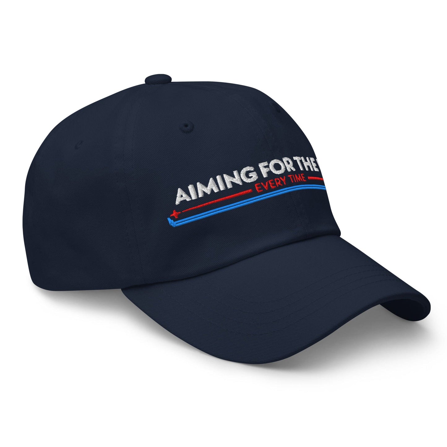 Aiming for the Pin Every Time Engaging Embroidered Golf Cap - Funny Golf Tee by Swing Epic