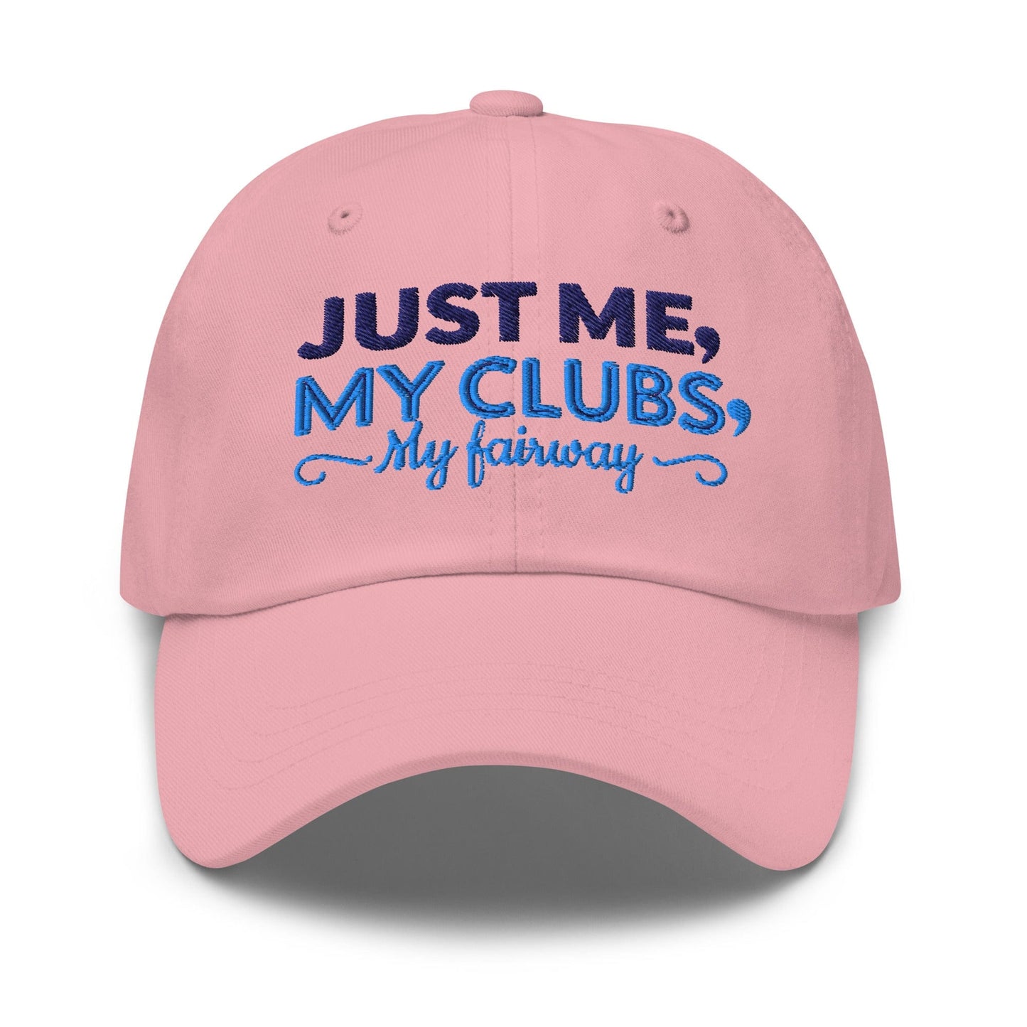 Just Me My Clubs My Fairway Engaging Embroidered Golf Cap - Funny Golf Tee by Swing Epic