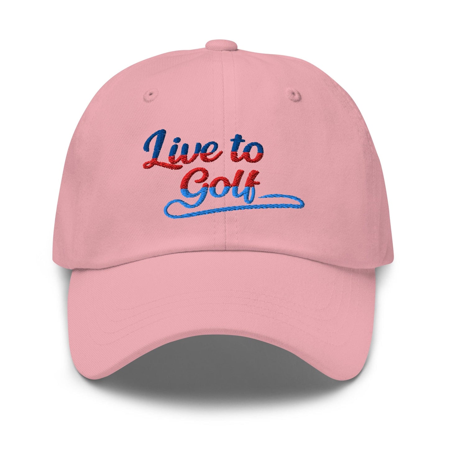 Live to Golf Fun Embroidered Golf Cap - Funny Golf Tee by Swing Epic