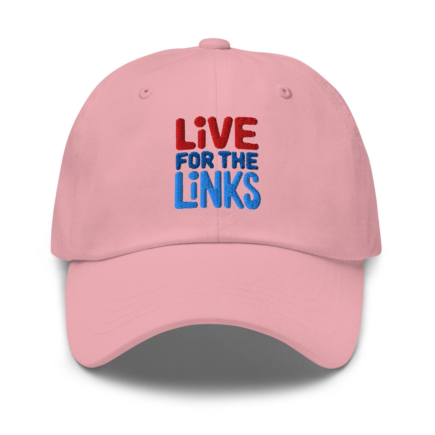 Live For The Links Fun Embroidered Golf Cap - Funny Golf Tee by Swing Epic