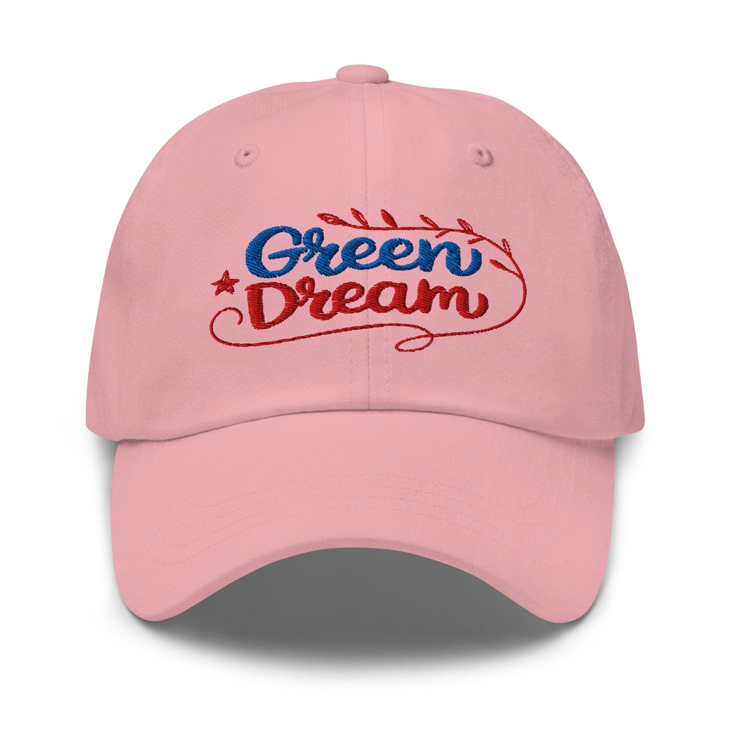 Green Dream Stars and Leaves Fun Embroidered Golf Cap - Funny Golf Tee by Swing Epic