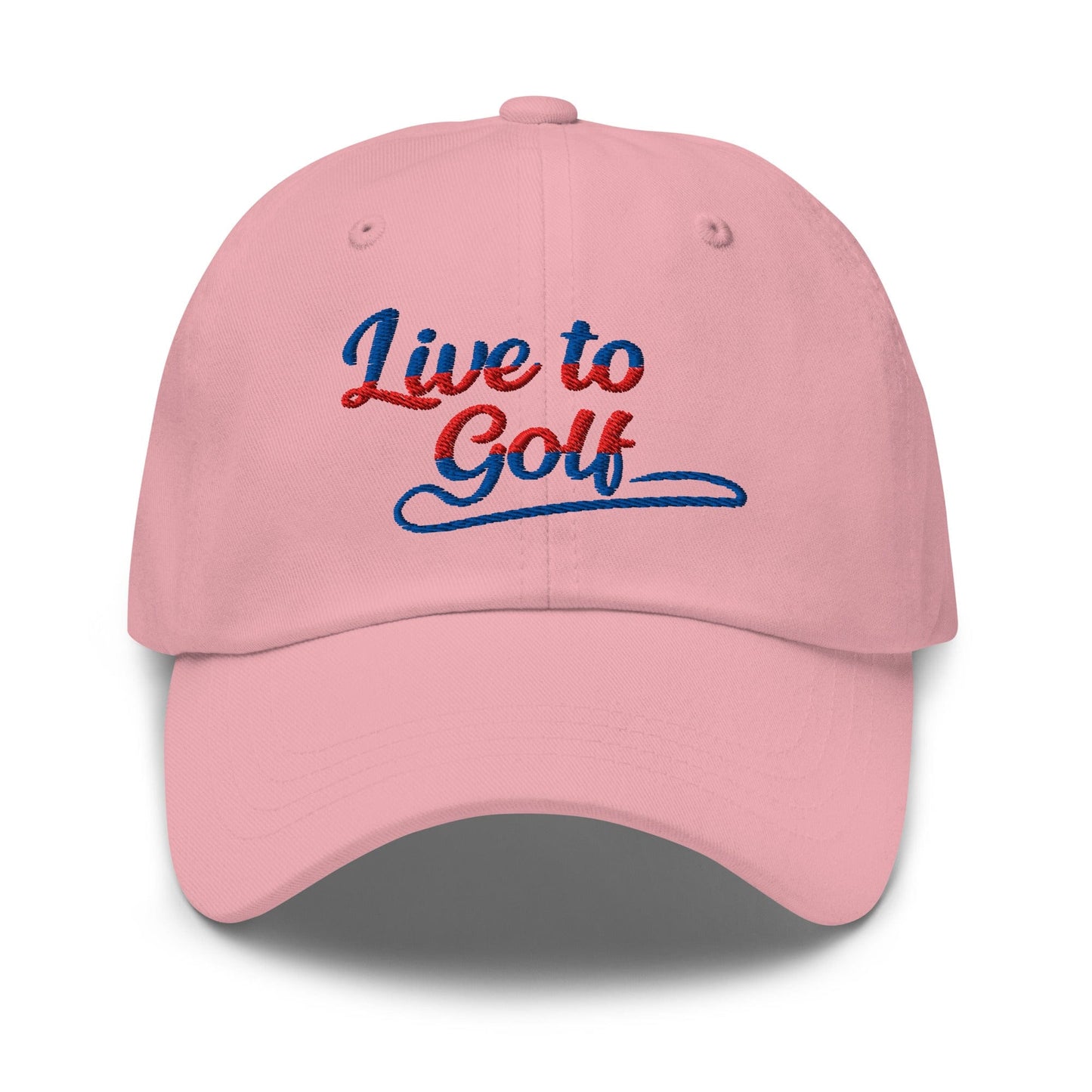 Live to Golf Fun Embroidered Golf Cap - Funny Golf Tee by Swing Epic