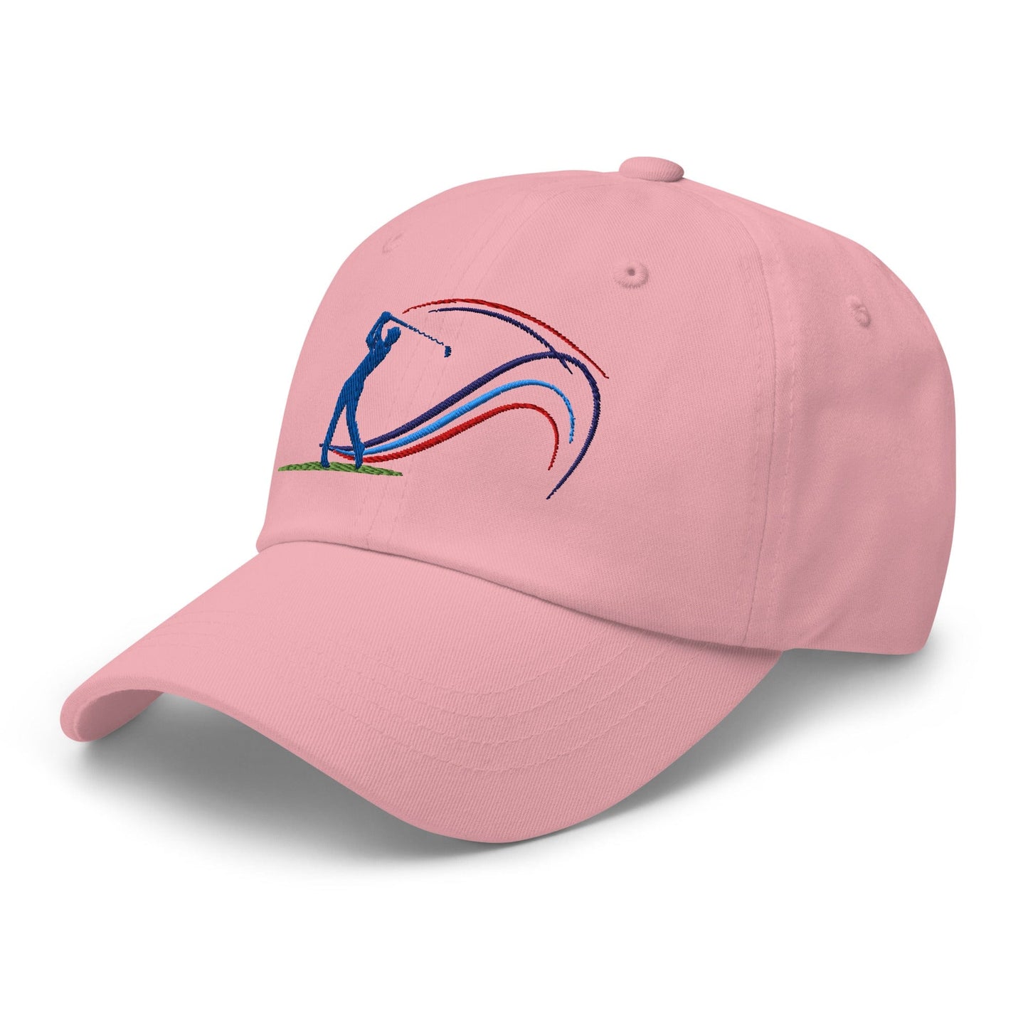 Swing Into Action Dynamic Design Embroidered Golf Cap - Funny Golf Tee by Swing Epic