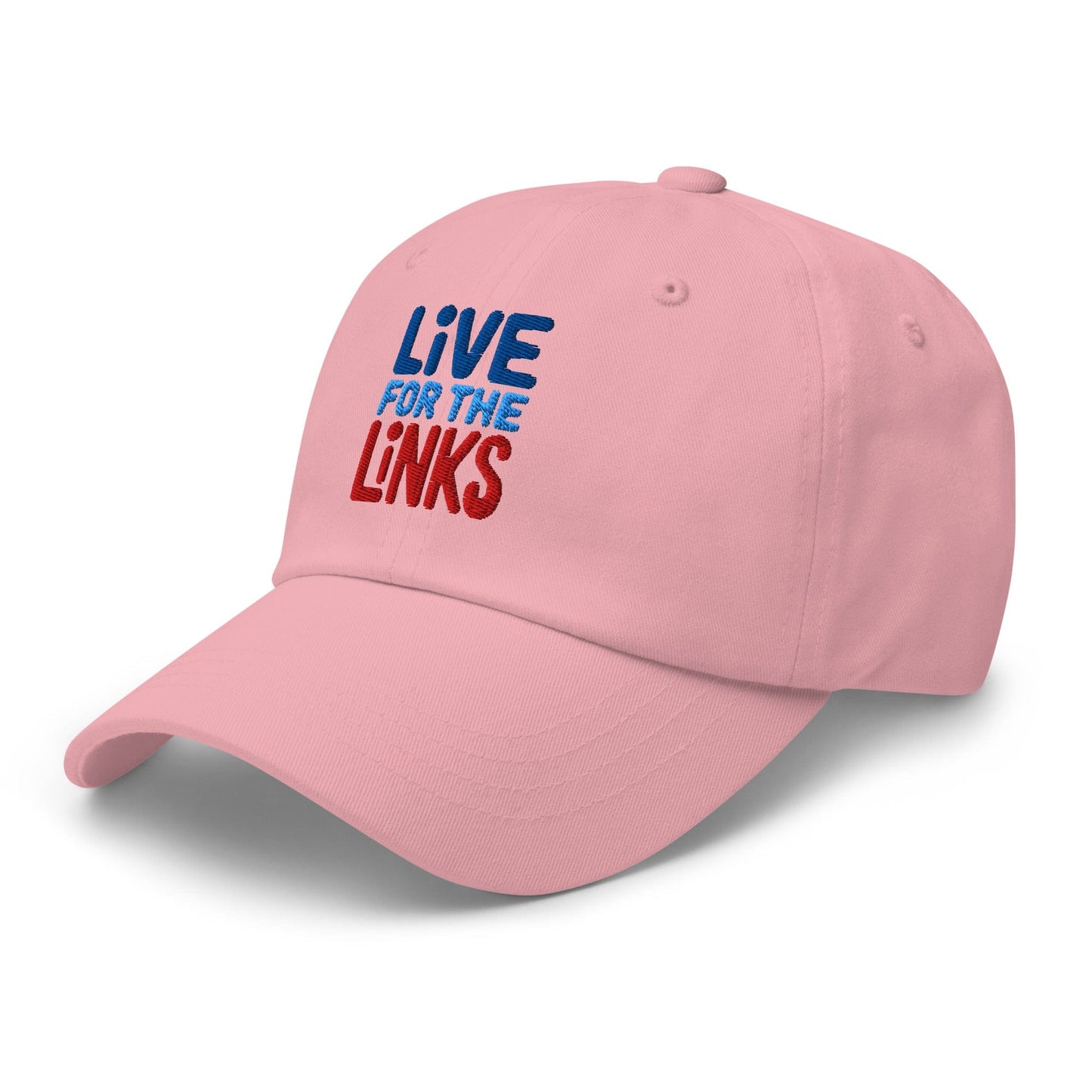 Live For The Links Fun Embroidered Golf Cap - Funny Golf Tee by Swing Epic