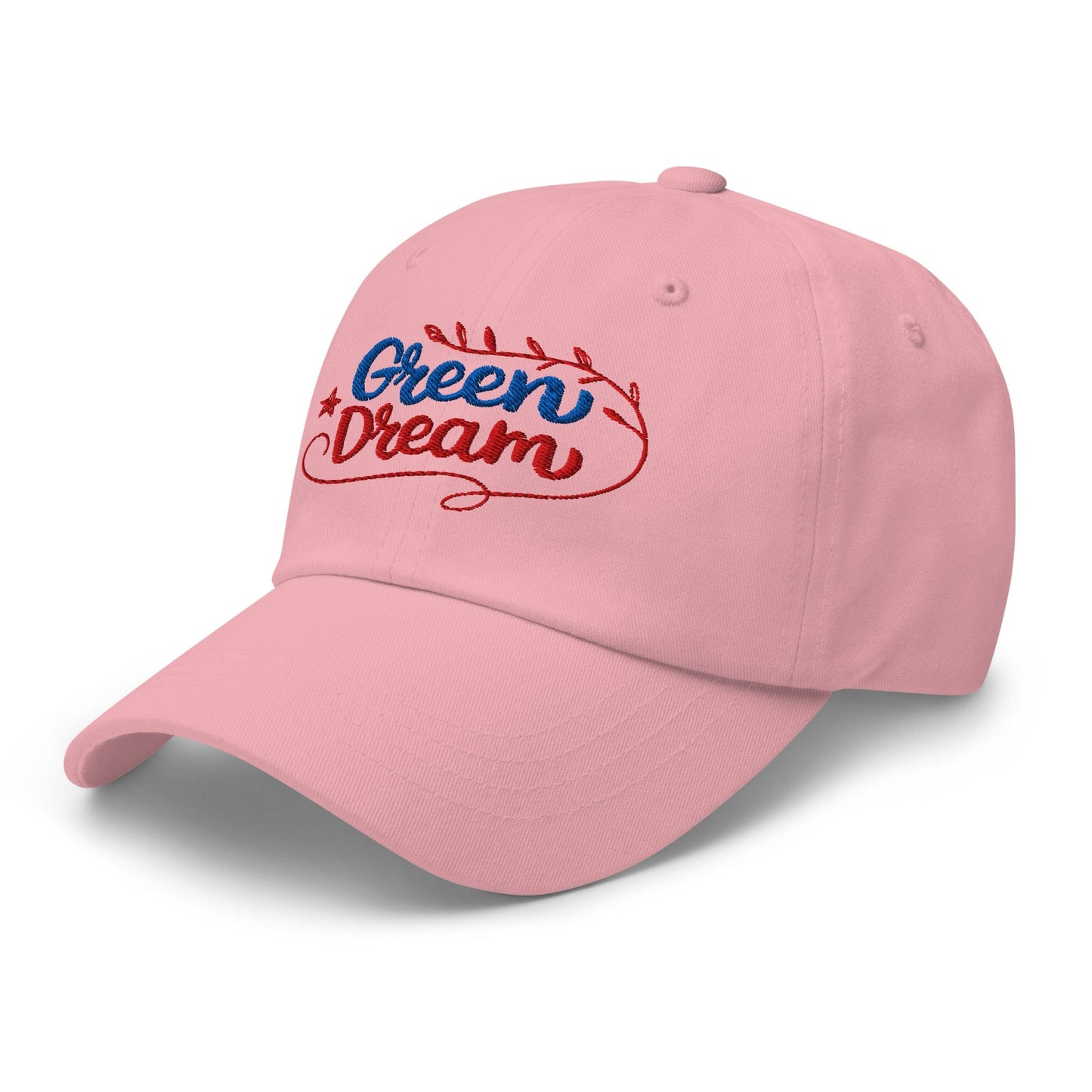 Green Dream Stars and Leaves Fun Embroidered Golf Cap - Funny Golf Tee by Swing Epic