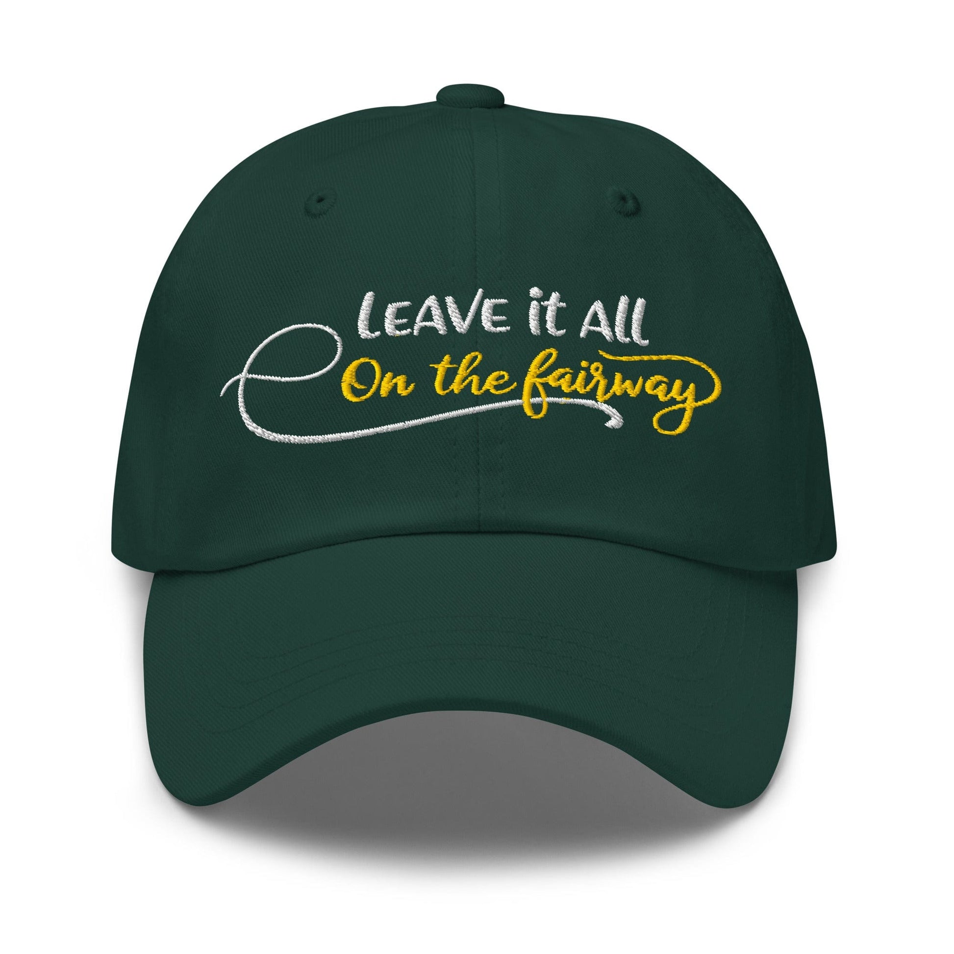 Leave it All on The Fairway Fun and Unique Embroidered Golf Cap - Funny Golf Tee by Swing Epic