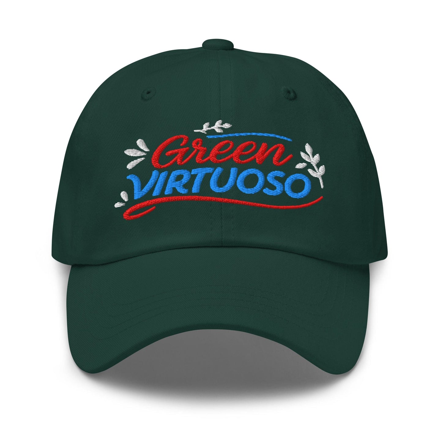 Green Virtuoso Masterpiece Design Embroidered Golf Cap - Funny Golf Tee by Swing Epic