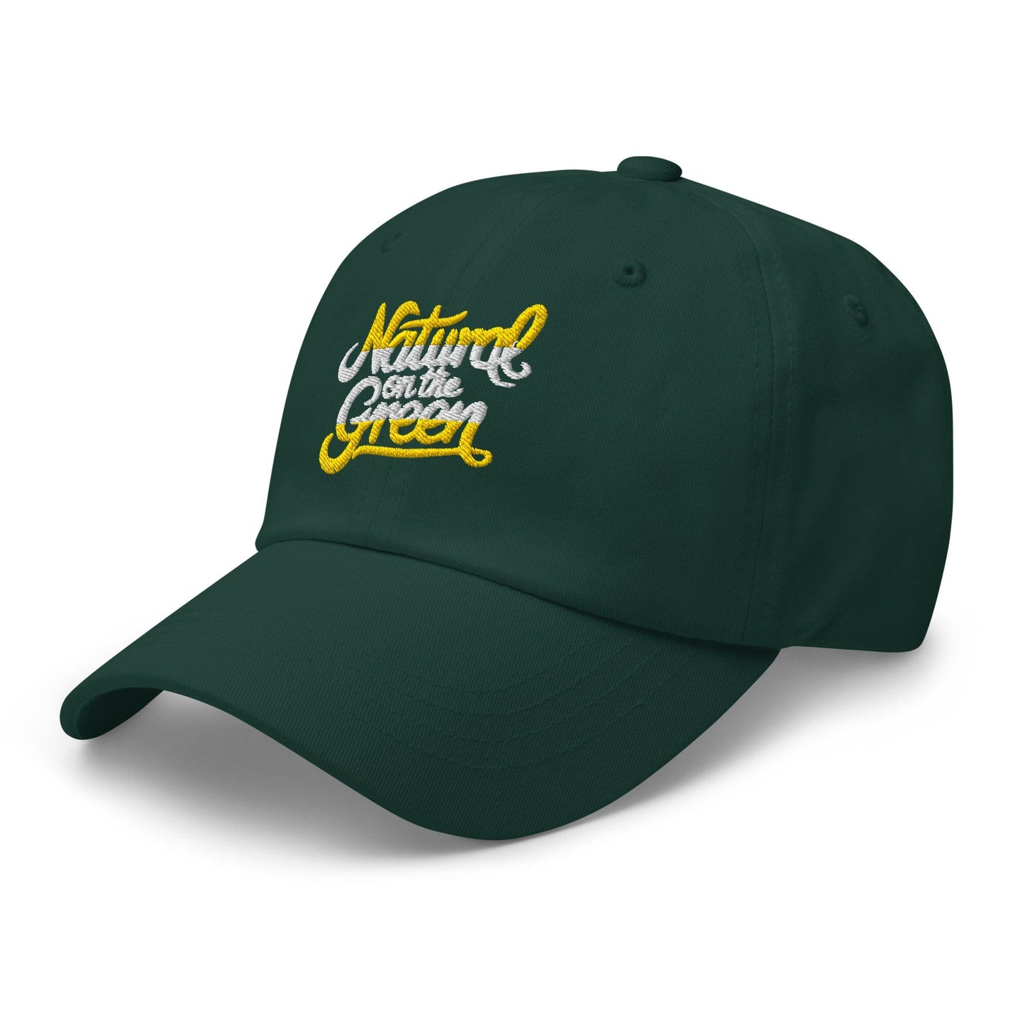 Natural on the Green Fun Embroidered Golf Cap - Funny Golf Tee by Swing Epic