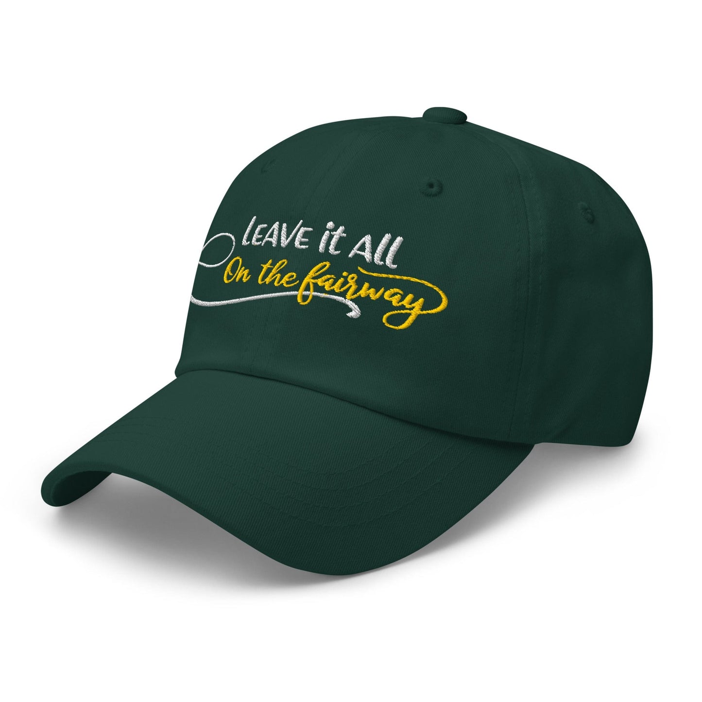 Leave it All on The Fairway Fun and Unique Embroidered Golf Cap - Funny Golf Tee by Swing Epic