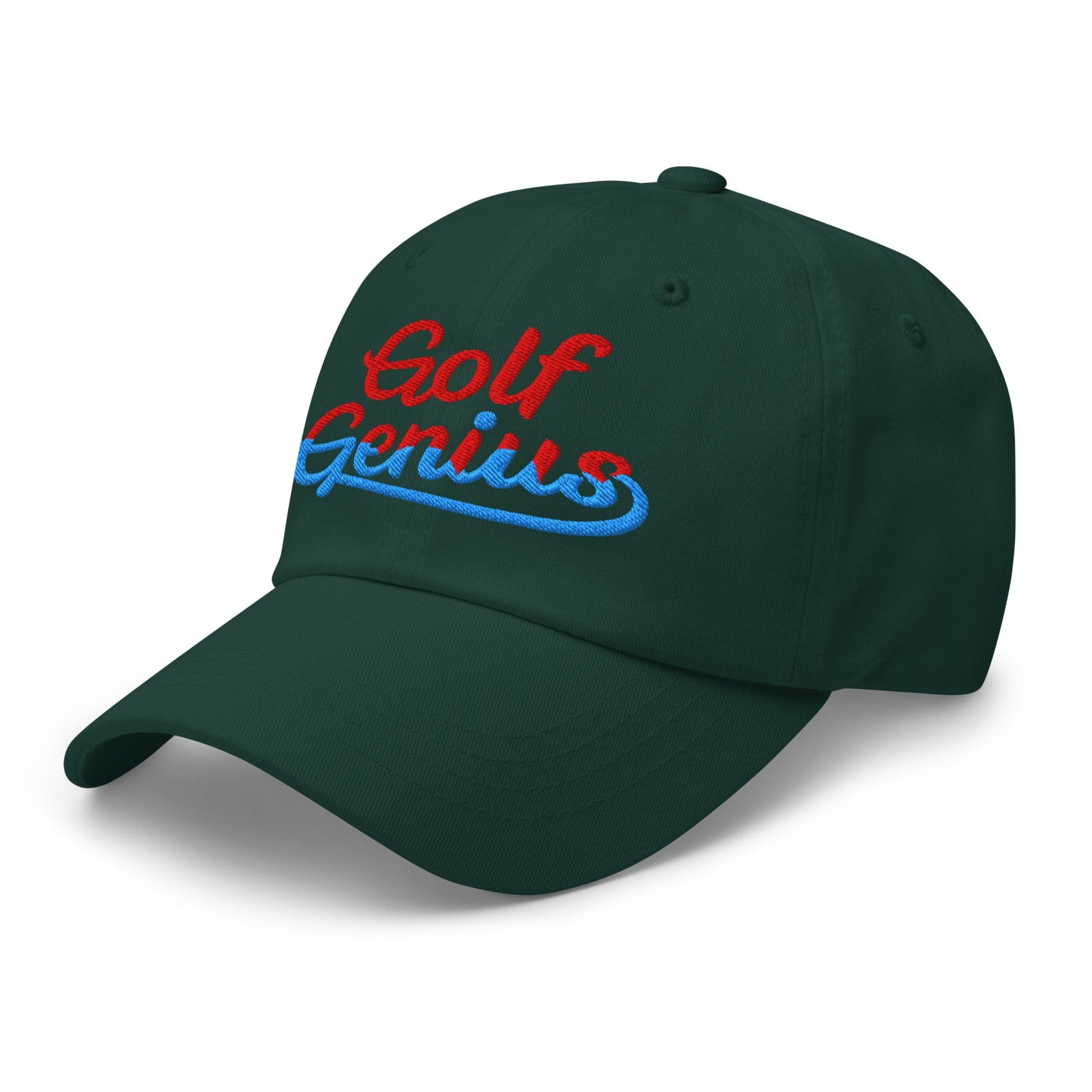 Golf Genius Quirky Fun Spirit Embroidered Golf Cap - Funny Golf Tee by Swing Epic