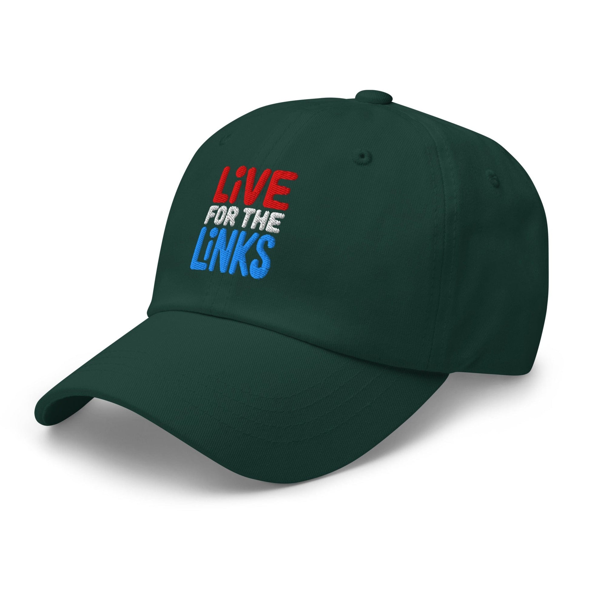 Live For The Links Fun Embroidered Golf Cap - Funny Golf Tee by Swing Epic