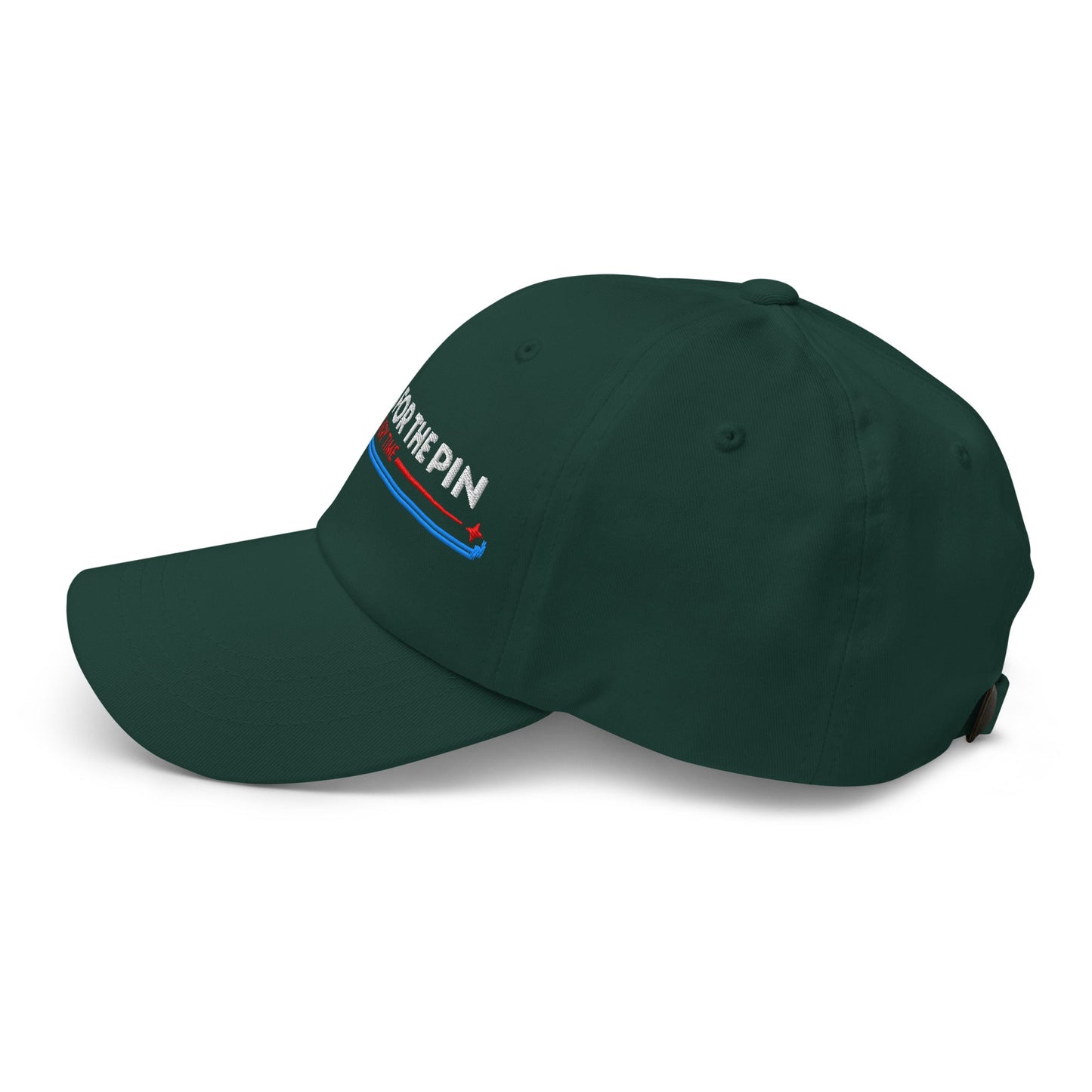 Aiming for the Pin Every Time Engaging Embroidered Golf Cap - Funny Golf Tee by Swing Epic
