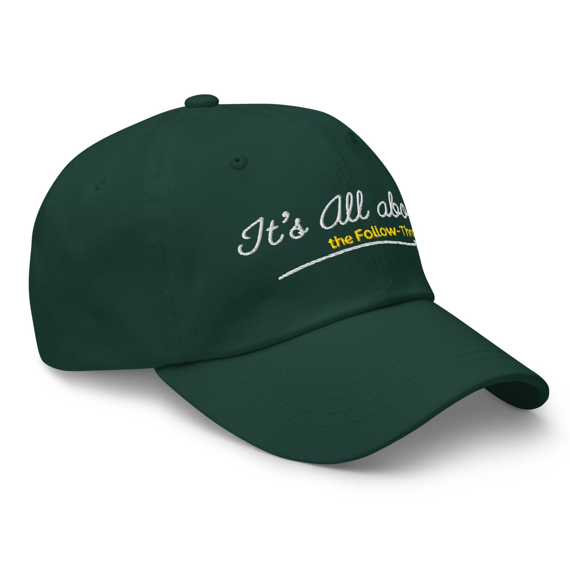 It's All About the Follow-Through Embroidered Golf Cap - Funny Golf Tee by Swing Epic
