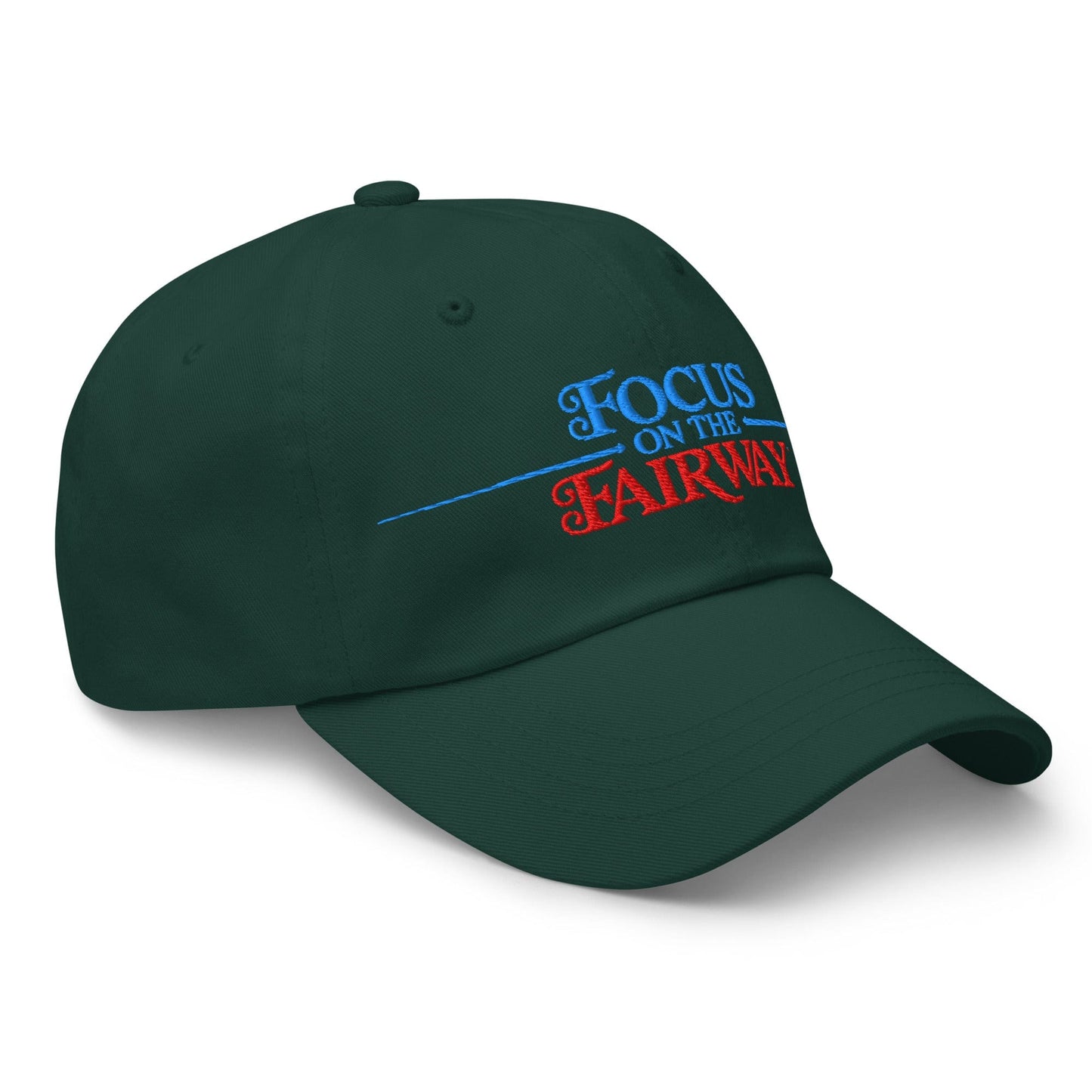 Focus on the Fairway Embroidered Golf Cap - Funny Golf Tee by Swing Epic