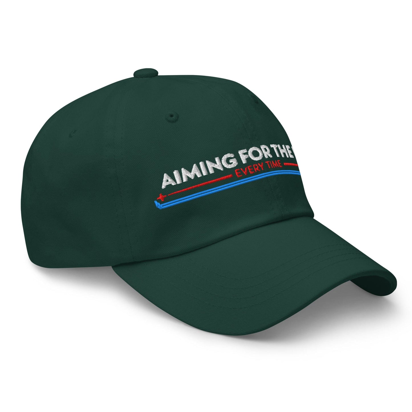 Aiming for the Pin Every Time Engaging Embroidered Golf Cap - Funny Golf Tee by Swing Epic