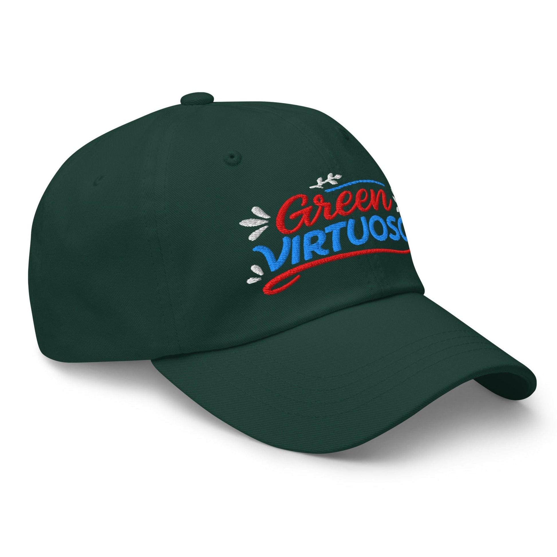 Green Virtuoso Masterpiece Design Embroidered Golf Cap - Funny Golf Tee by Swing Epic