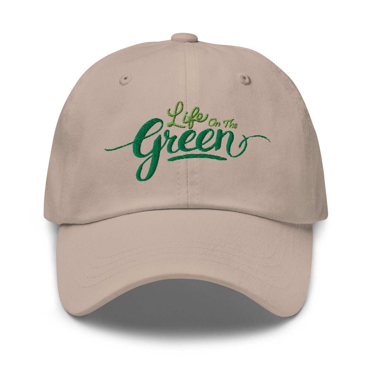 Life on the Green Embroidered Golf Cap - Funny Golf Tee by Swing Epic